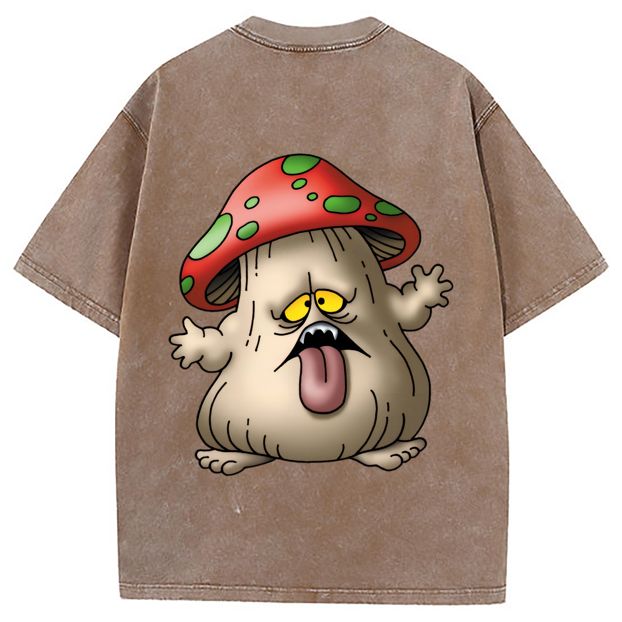 （画像用） ドラゴンクエスト Doragon Kuesuto Dragon Quest 綿100% ヴィンテージ風 半袖Tシャツ（背面プリント）