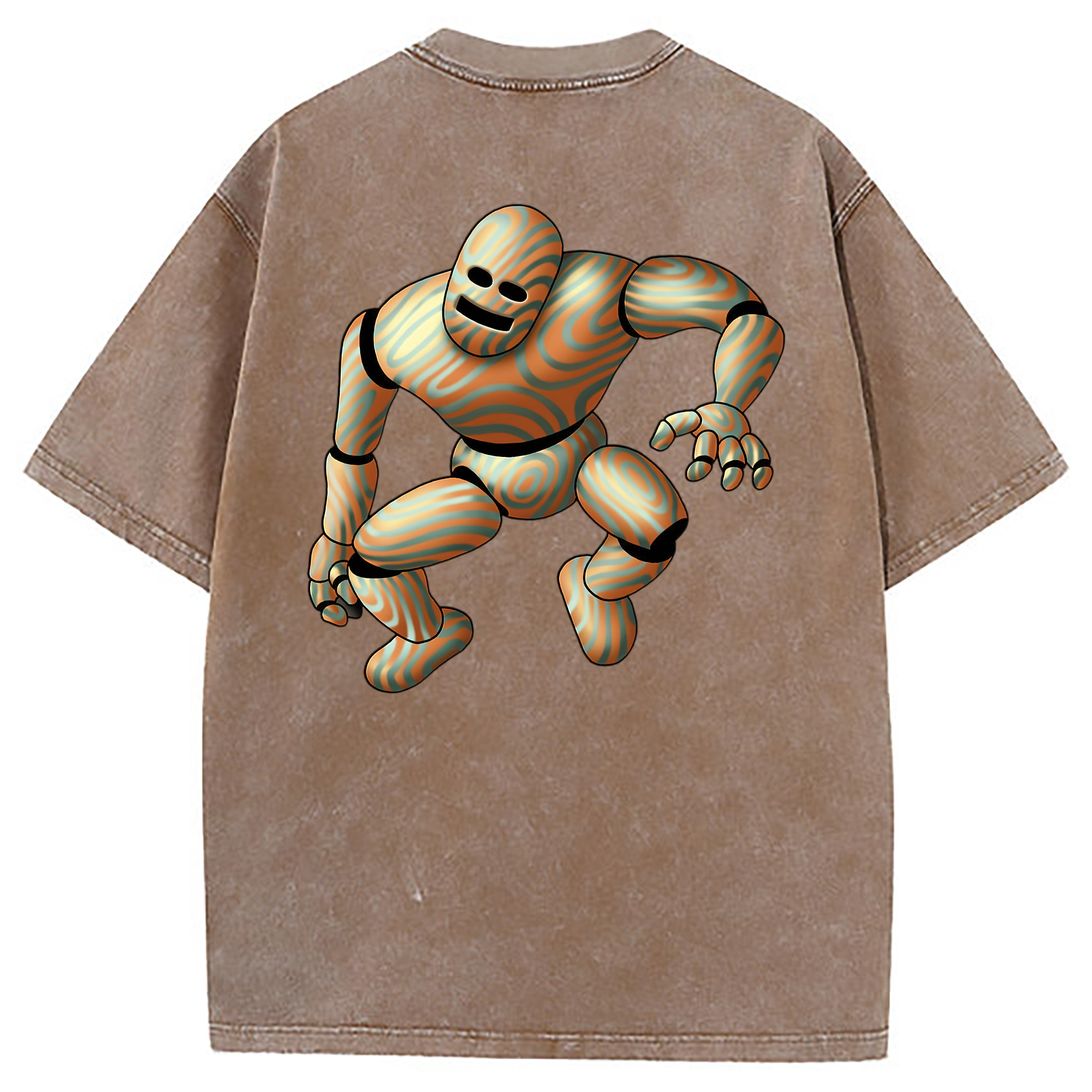 （画像用） ドラゴンクエスト Doragon Kuesuto Dragon Quest 綿100% ヴィンテージ風 半袖Tシャツ（背面プリント）