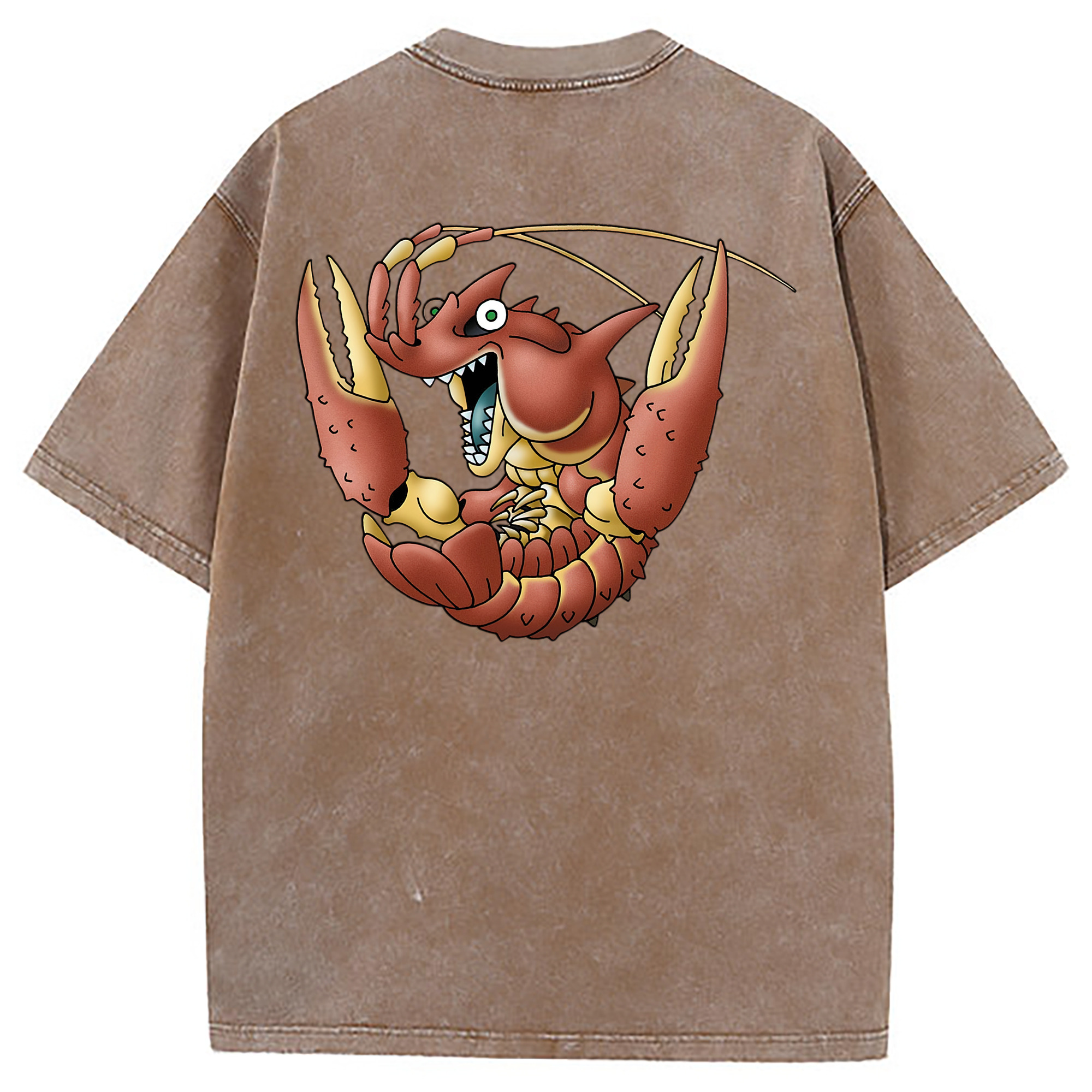 （画像用） ドラゴンクエスト Doragon Kuesuto Dragon Quest 綿100% ヴィンテージ風 半袖Tシャツ（背面プリント）