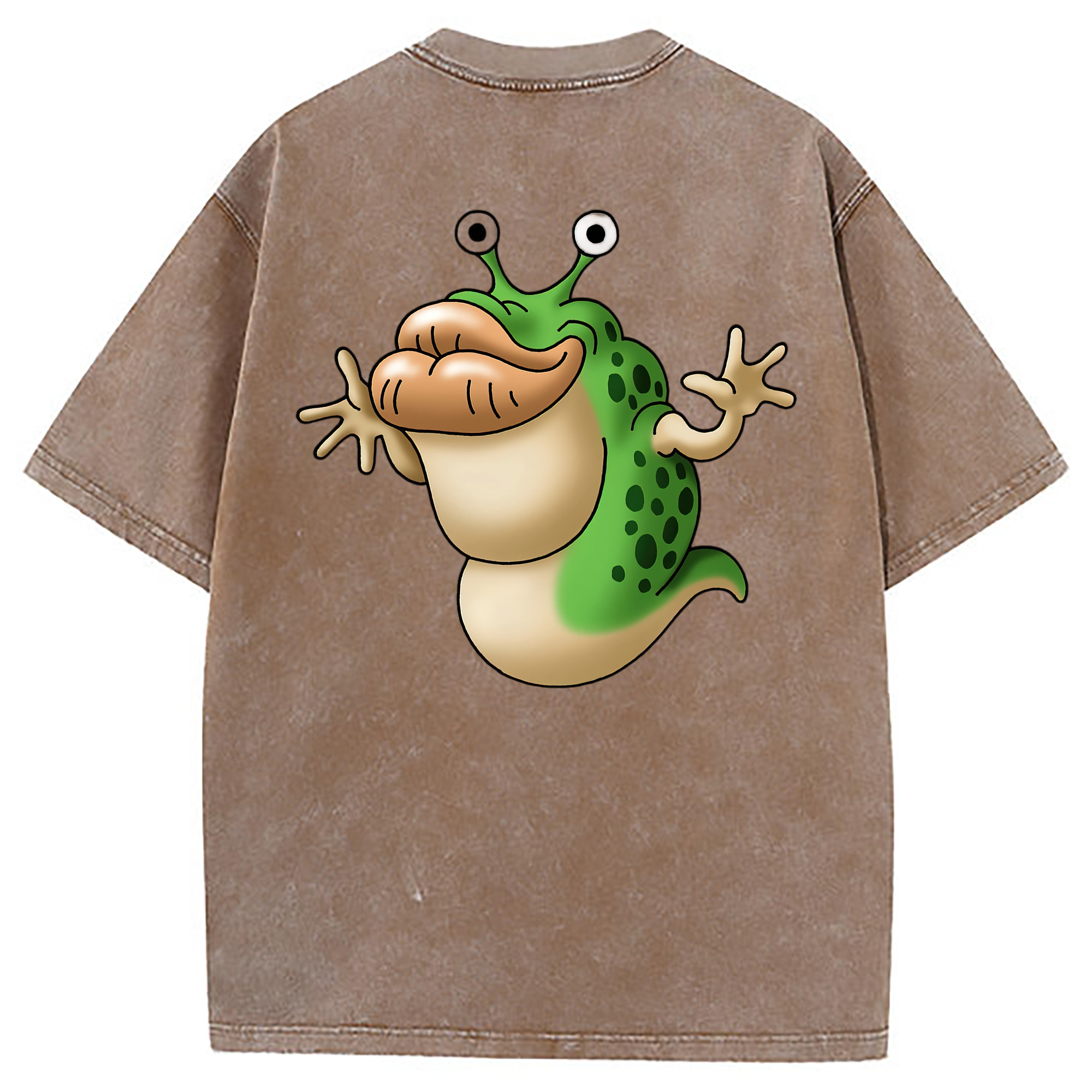 （画像用） ドラゴンクエスト Doragon Kuesuto Dragon Quest 綿100% ヴィンテージ風 半袖Tシャツ（背面プリント）