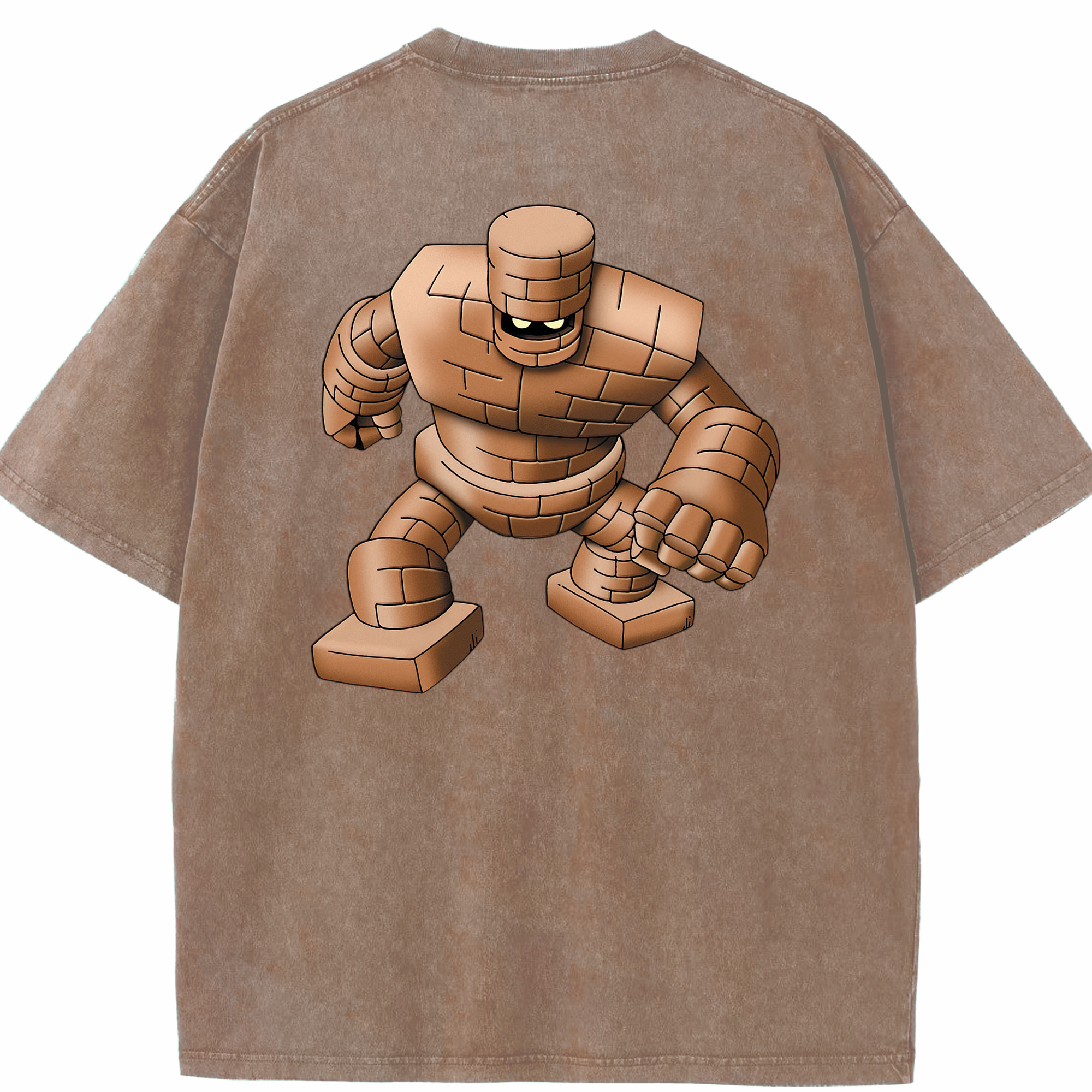 （画像用） ドラゴンクエスト Doragon Kuesuto Dragon Quest 綿100% ヴィンテージ風 半袖Tシャツ（背面プリント）