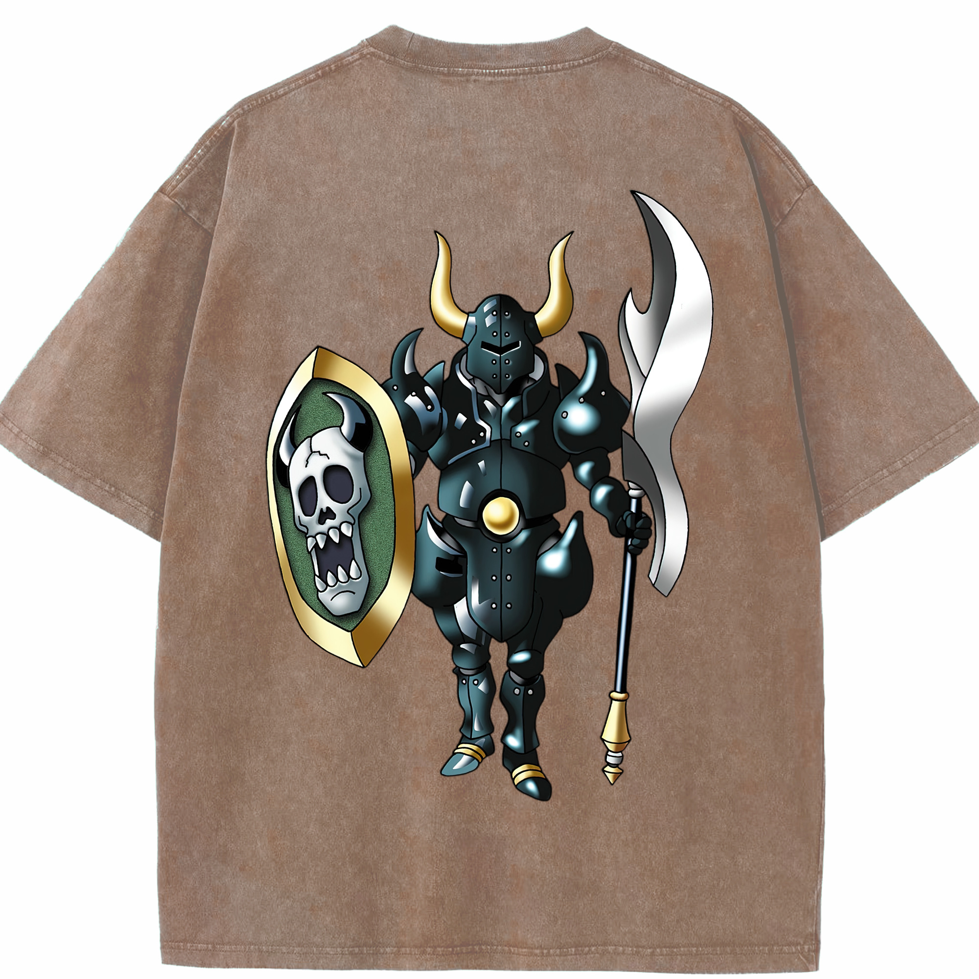 （画像用） ドラゴンクエスト Doragon Kuesuto Dragon Quest 綿100% ヴィンテージ風 半袖Tシャツ（背面プリント）