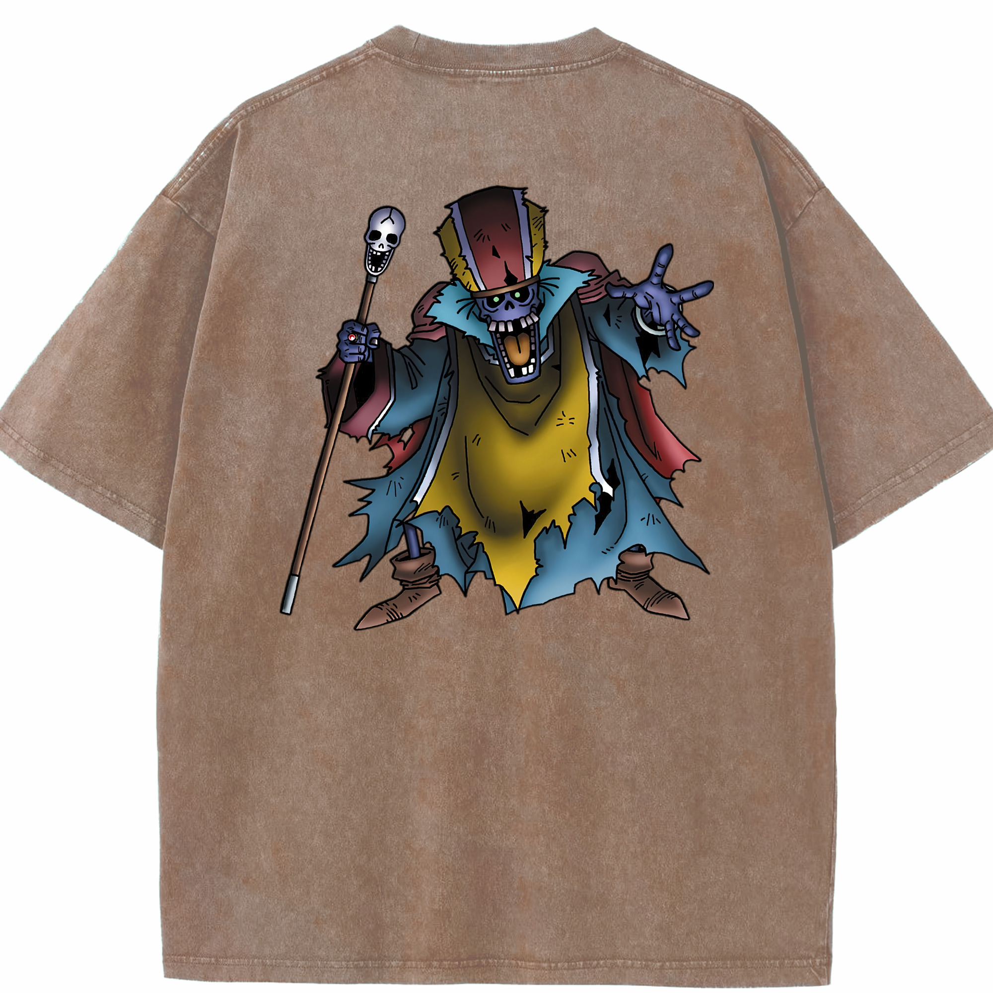（画像用） ドラゴンクエスト Doragon Kuesuto Dragon Quest 綿100% ヴィンテージ風 半袖Tシャツ（背面プリント）