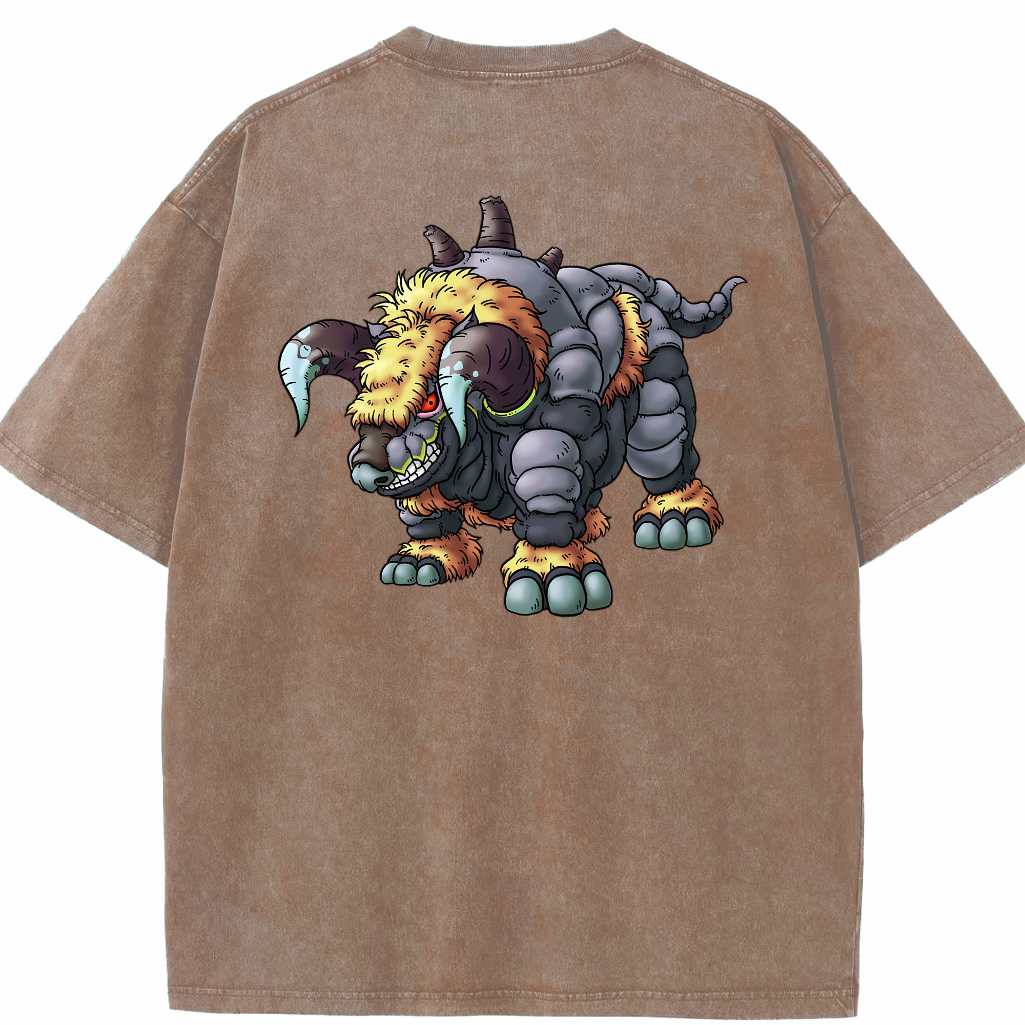 （画像用） ドラゴンクエスト Doragon Kuesuto Dragon Quest 綿100% ヴィンテージ風 半袖Tシャツ（背面プリント）