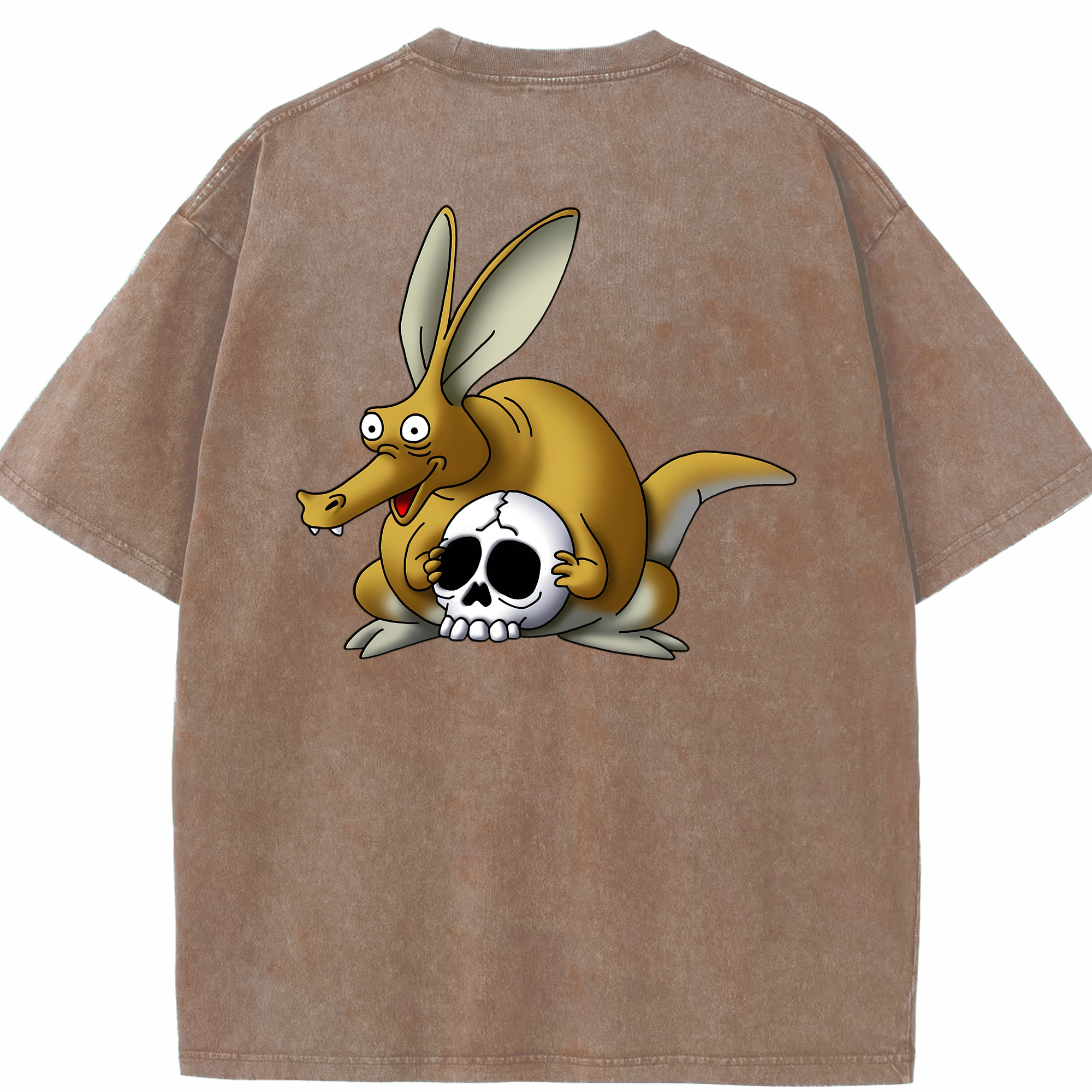 （画像用） ドラゴンクエスト Doragon Kuesuto Dragon Quest 綿100% ヴィンテージ風 半袖Tシャツ（背面プリント）