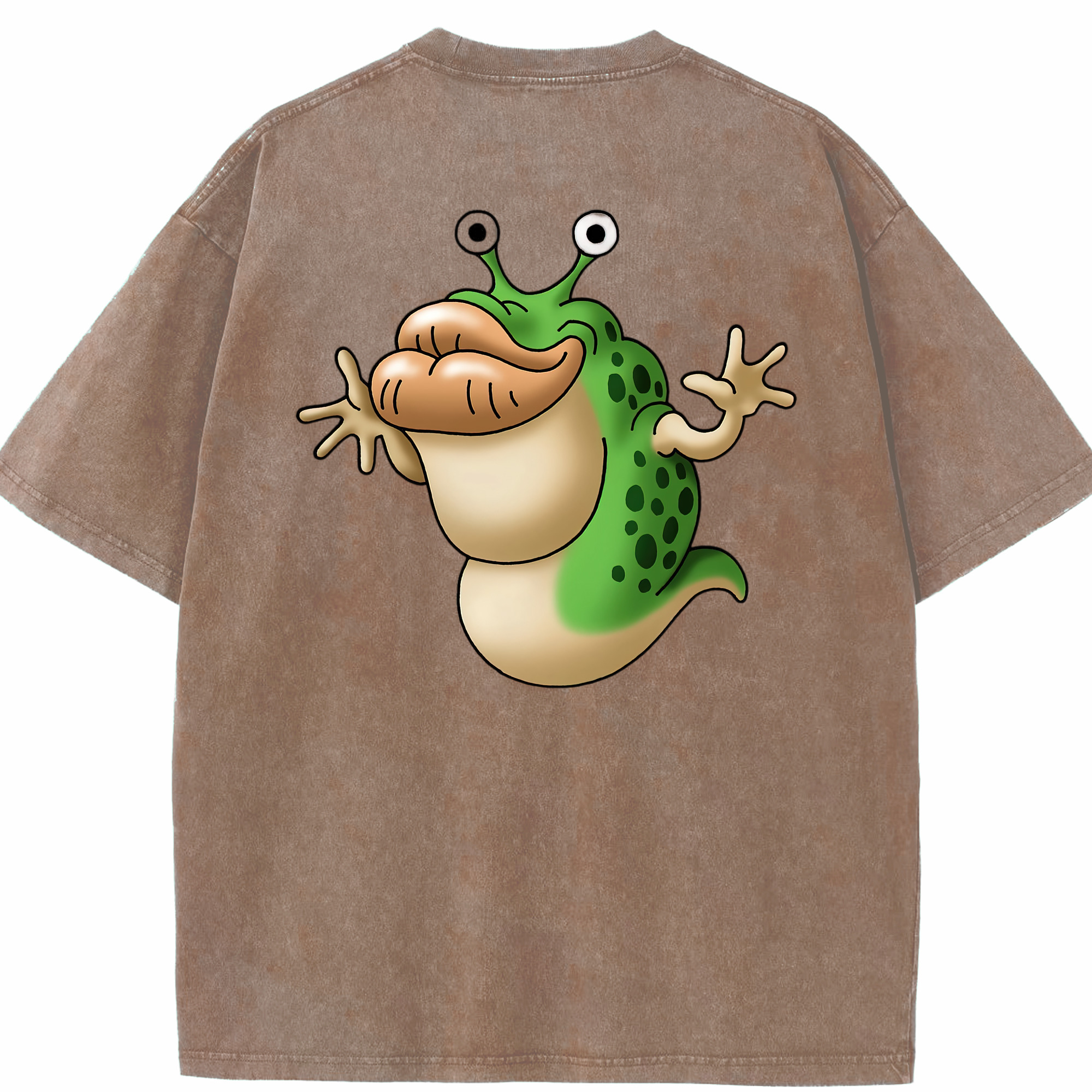（画像用） ドラゴンクエスト Doragon Kuesuto Dragon Quest 綿100% ヴィンテージ風 半袖Tシャツ（背面プリント）