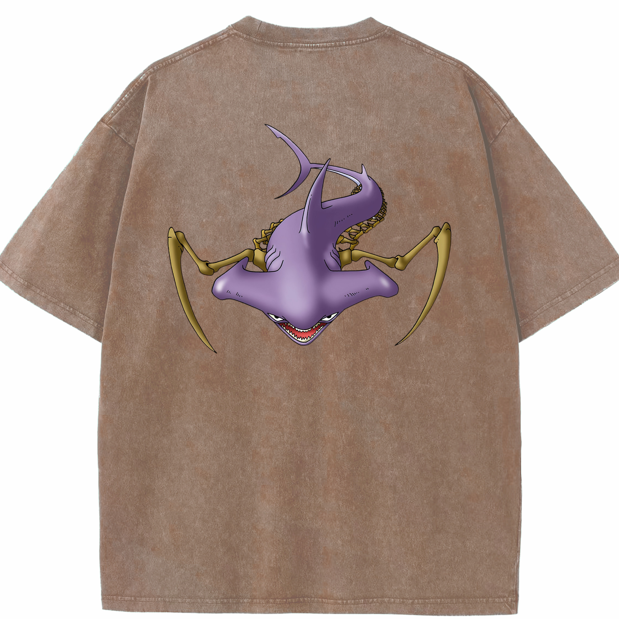 （画像用） ドラゴンクエスト Doragon Kuesuto Dragon Quest 綿100% ヴィンテージ風 半袖Tシャツ（背面プリント）