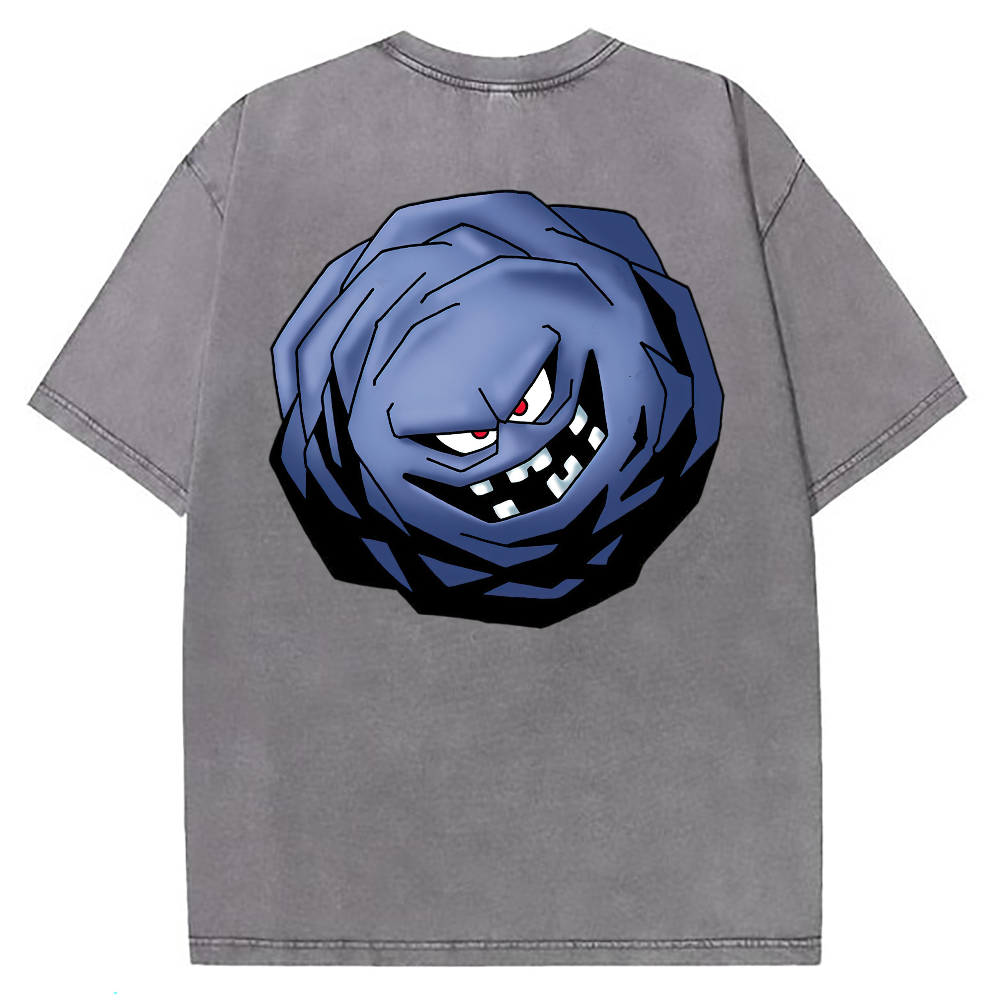 （画像用） ドラゴンクエスト Doragon Kuesuto Dragon Quest 綿100% ヴィンテージ風 半袖Tシャツ（背面プリント）