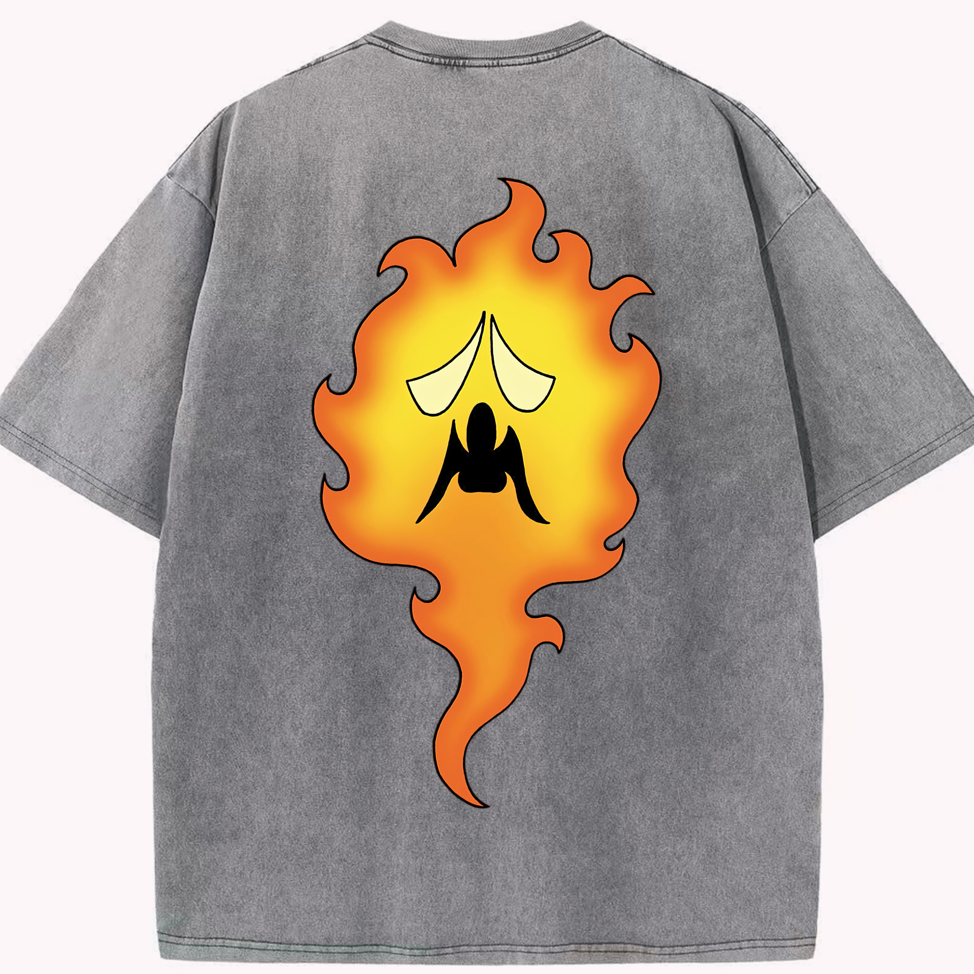 （画像用） ドラゴンクエスト Doragon Kuesuto Dragon Quest 綿100% ヴィンテージ風 半袖Tシャツ（背面プリント）