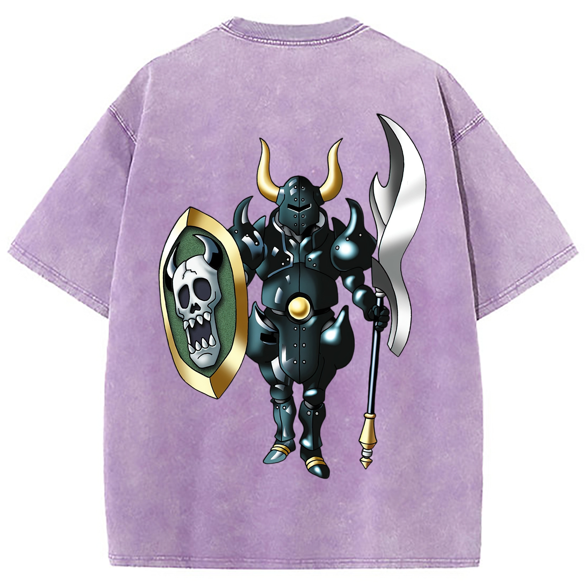 （画像用） ドラゴンクエスト Doragon Kuesuto Dragon Quest 綿100% ヴィンテージ風 半袖Tシャツ（背面プリント）