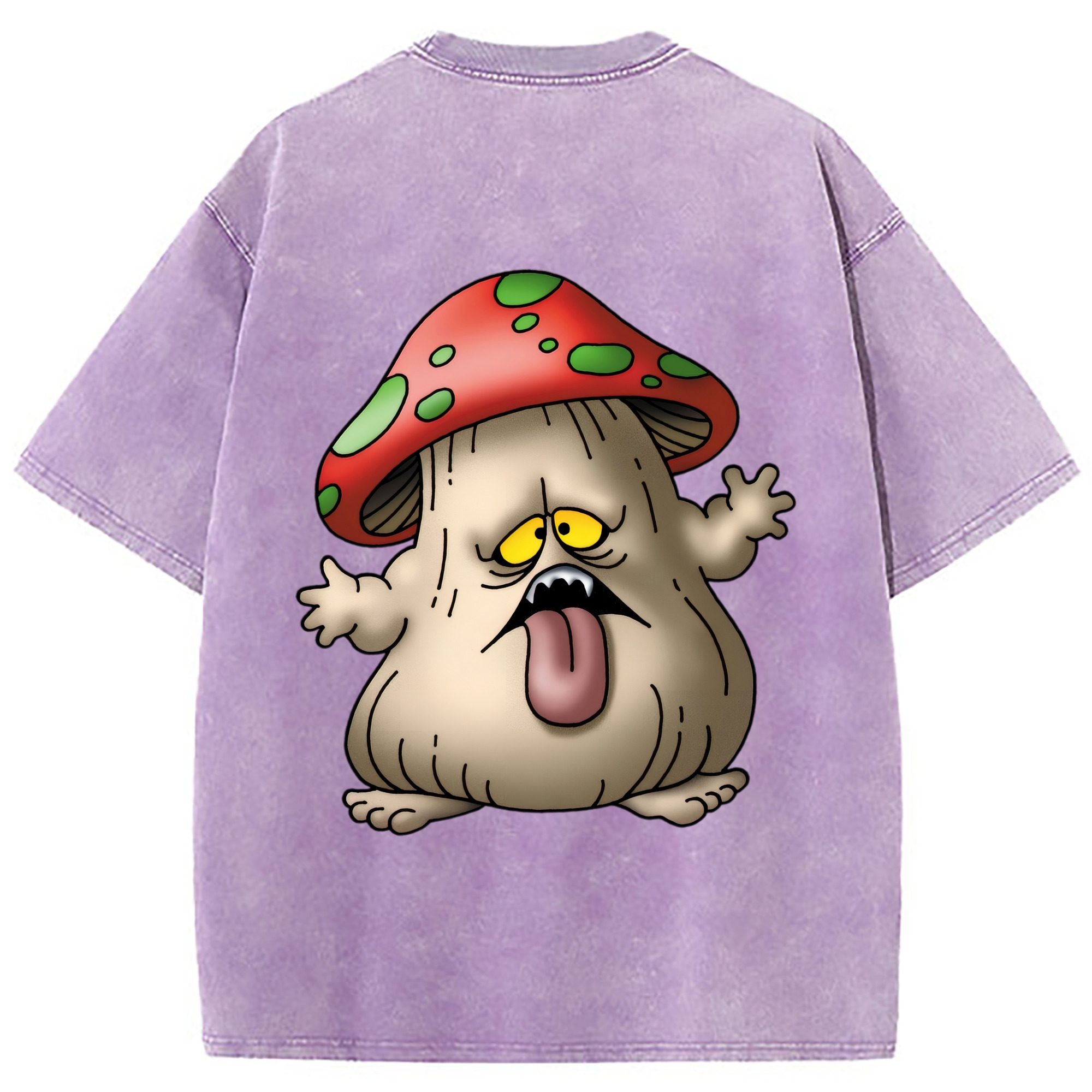 （画像用） ドラゴンクエスト Doragon Kuesuto Dragon Quest 綿100% ヴィンテージ風 半袖Tシャツ（背面プリント）