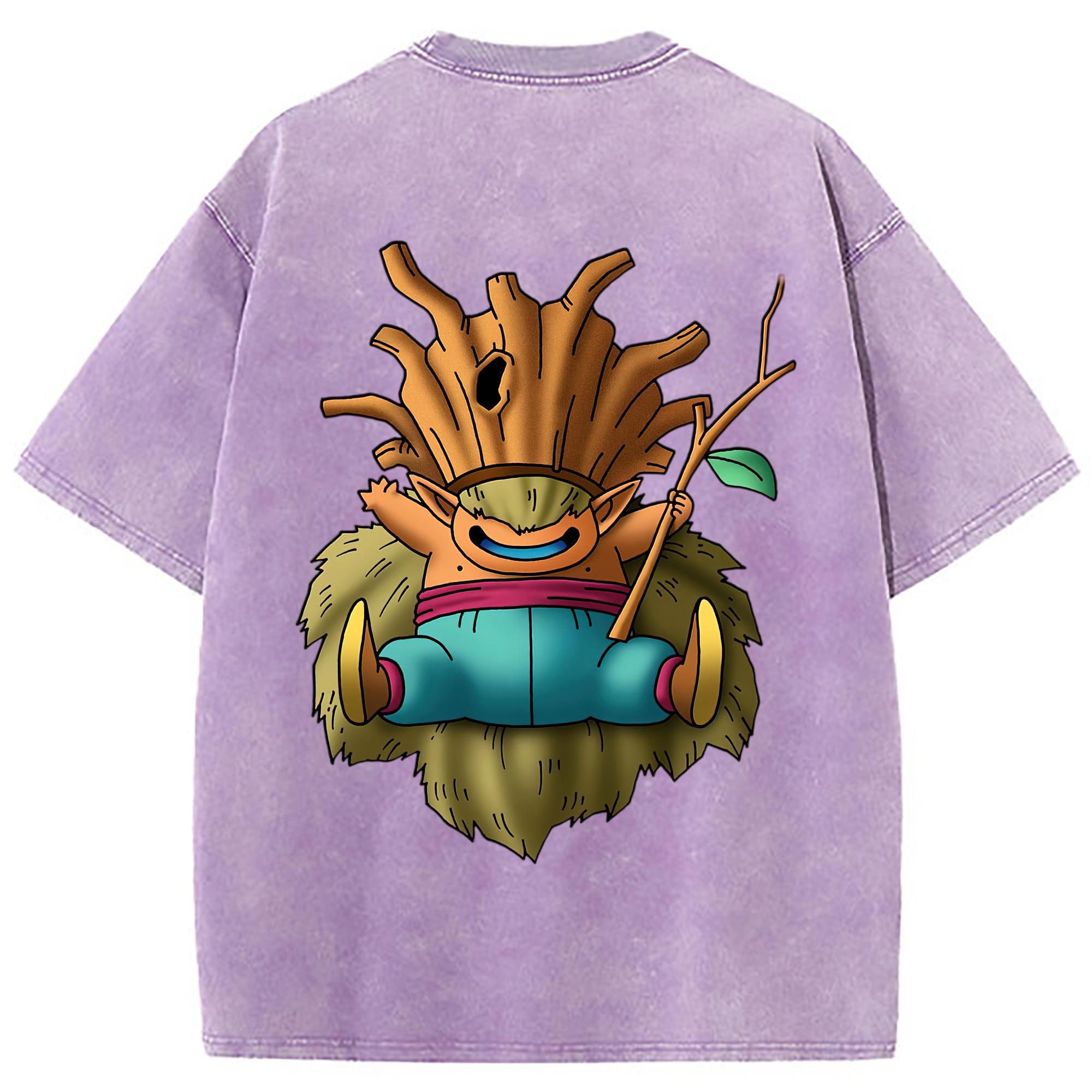 （画像用） ドラゴンクエスト Doragon Kuesuto Dragon Quest 綿100% ヴィンテージ風 半袖Tシャツ（背面プリント）