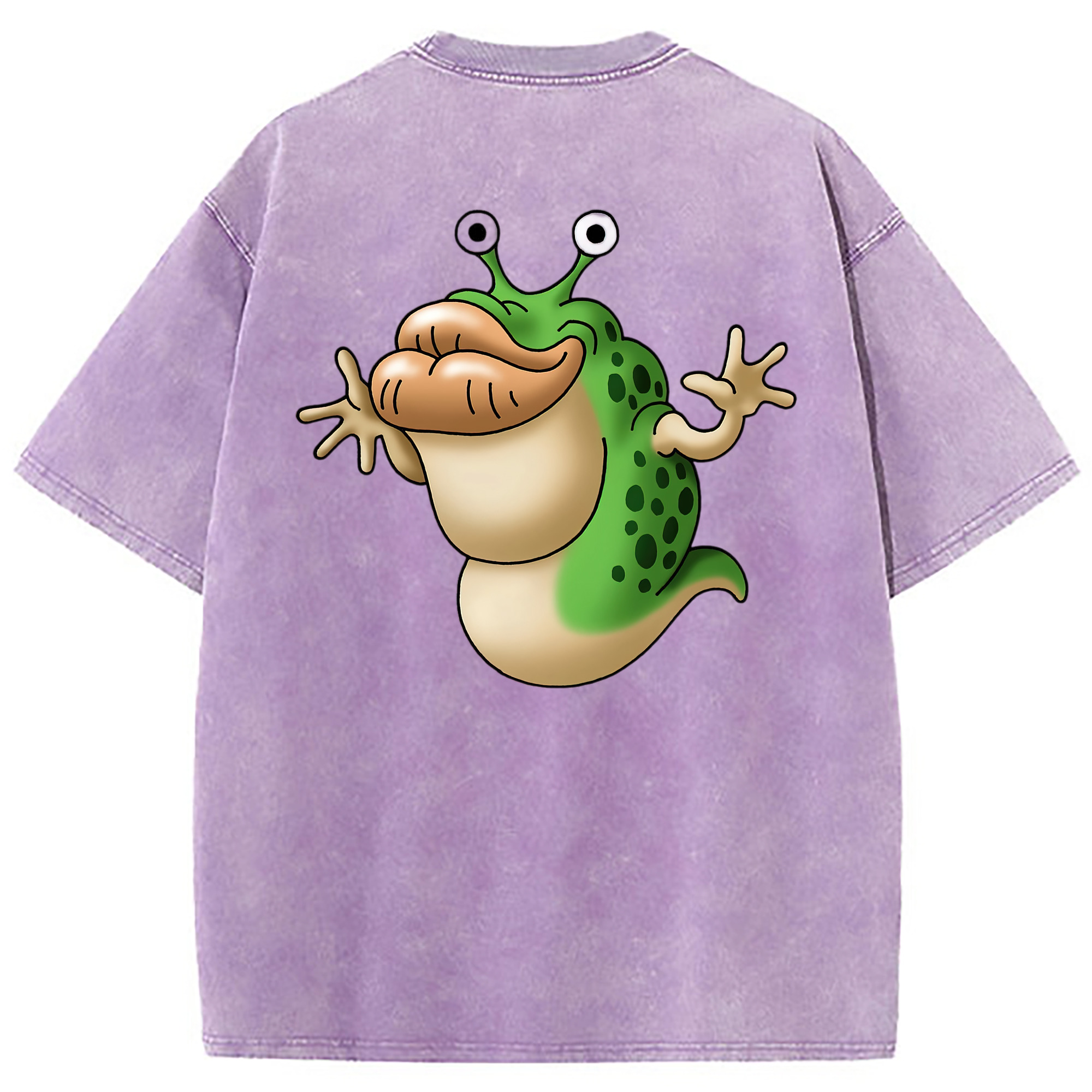（画像用） ドラゴンクエスト Doragon Kuesuto Dragon Quest 綿100% ヴィンテージ風 半袖Tシャツ（背面プリント）