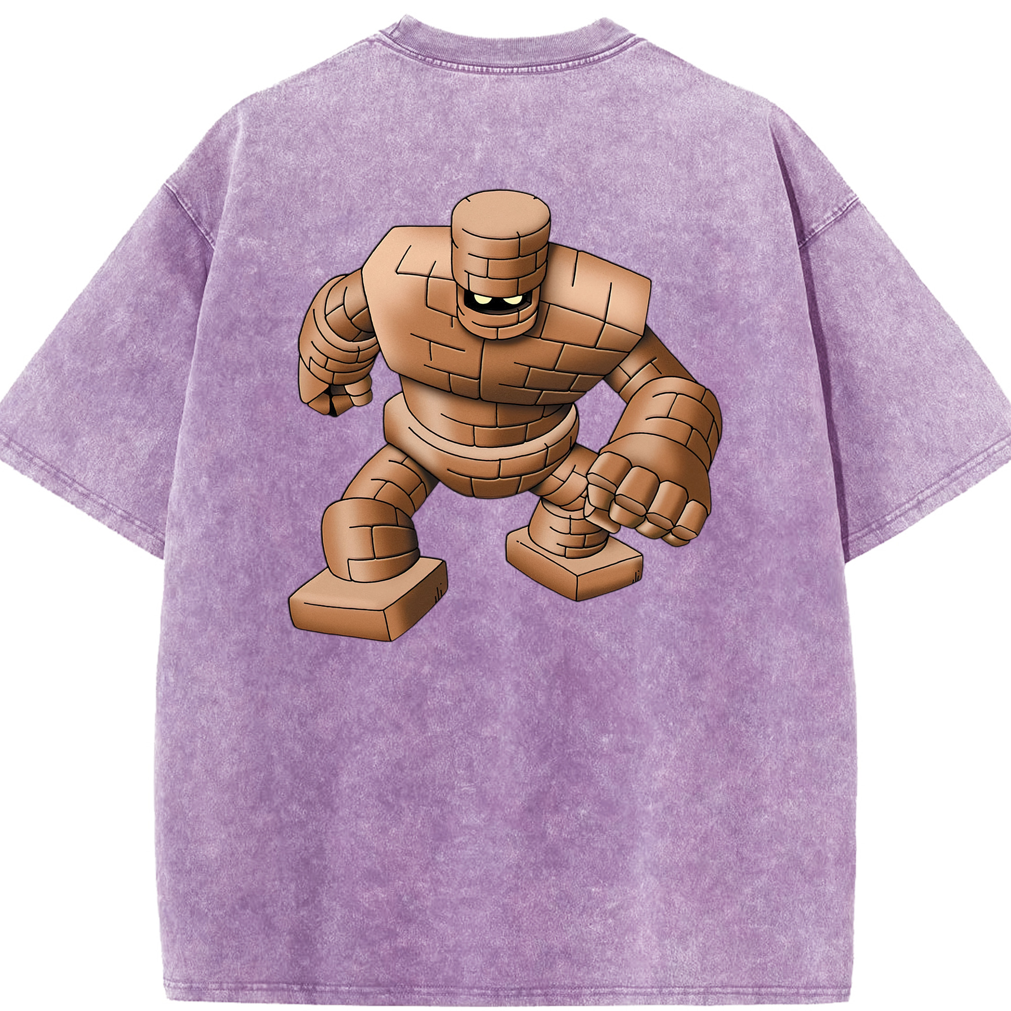 （画像用） ドラゴンクエスト Doragon Kuesuto Dragon Quest 綿100% ヴィンテージ風 半袖Tシャツ（背面プリント）