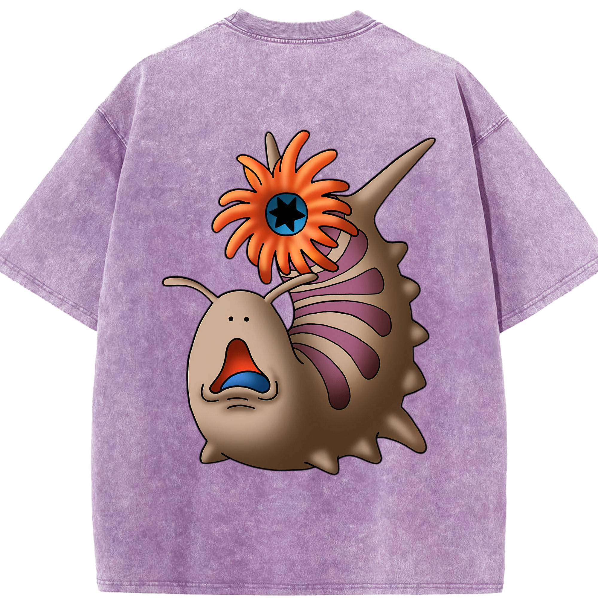 （画像用） ドラゴンクエスト Doragon Kuesuto Dragon Quest 綿100% ヴィンテージ風 半袖Tシャツ（背面プリント）