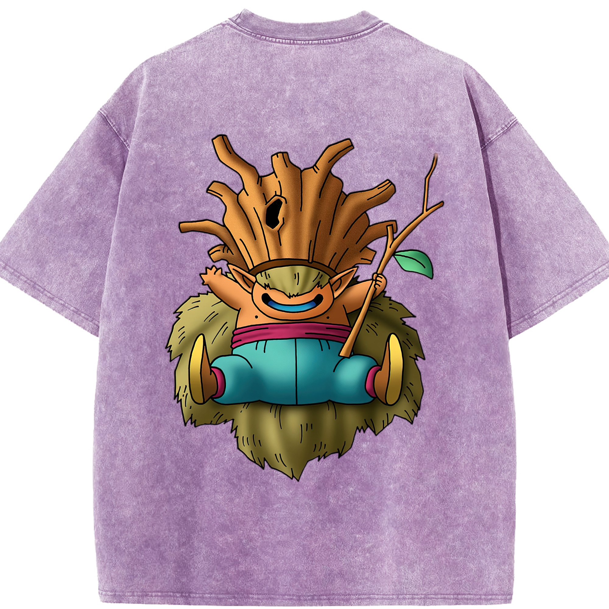（画像用） ドラゴンクエスト Doragon Kuesuto Dragon Quest 綿100% ヴィンテージ風 半袖Tシャツ（背面プリント）