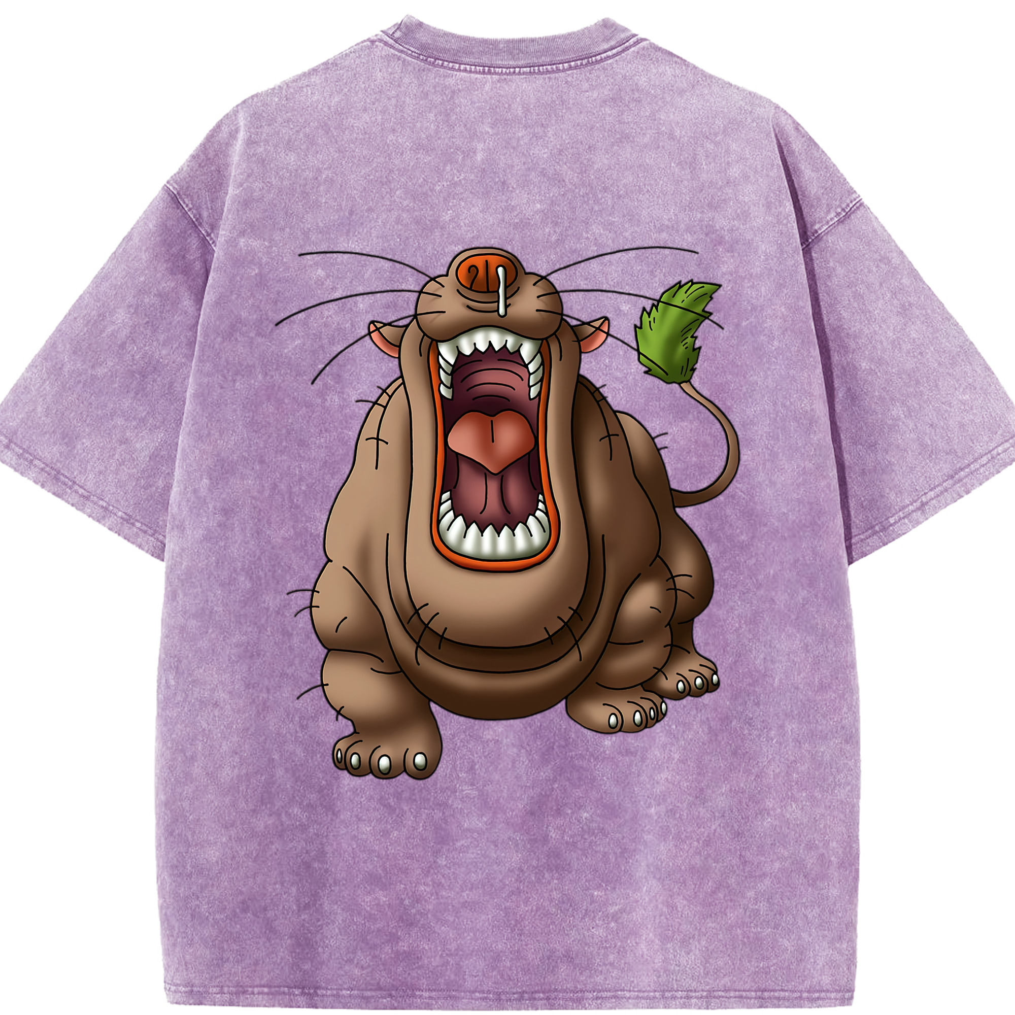 （画像用） ドラゴンクエスト Doragon Kuesuto Dragon Quest 綿100% ヴィンテージ風 半袖Tシャツ（背面プリント）