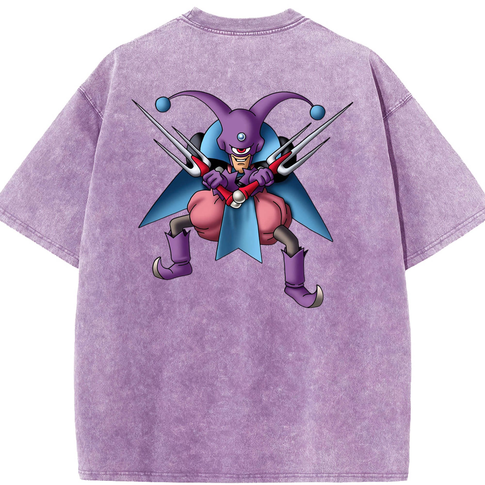 （画像用） ドラゴンクエスト Doragon Kuesuto Dragon Quest 綿100% ヴィンテージ風 半袖Tシャツ（背面プリント）