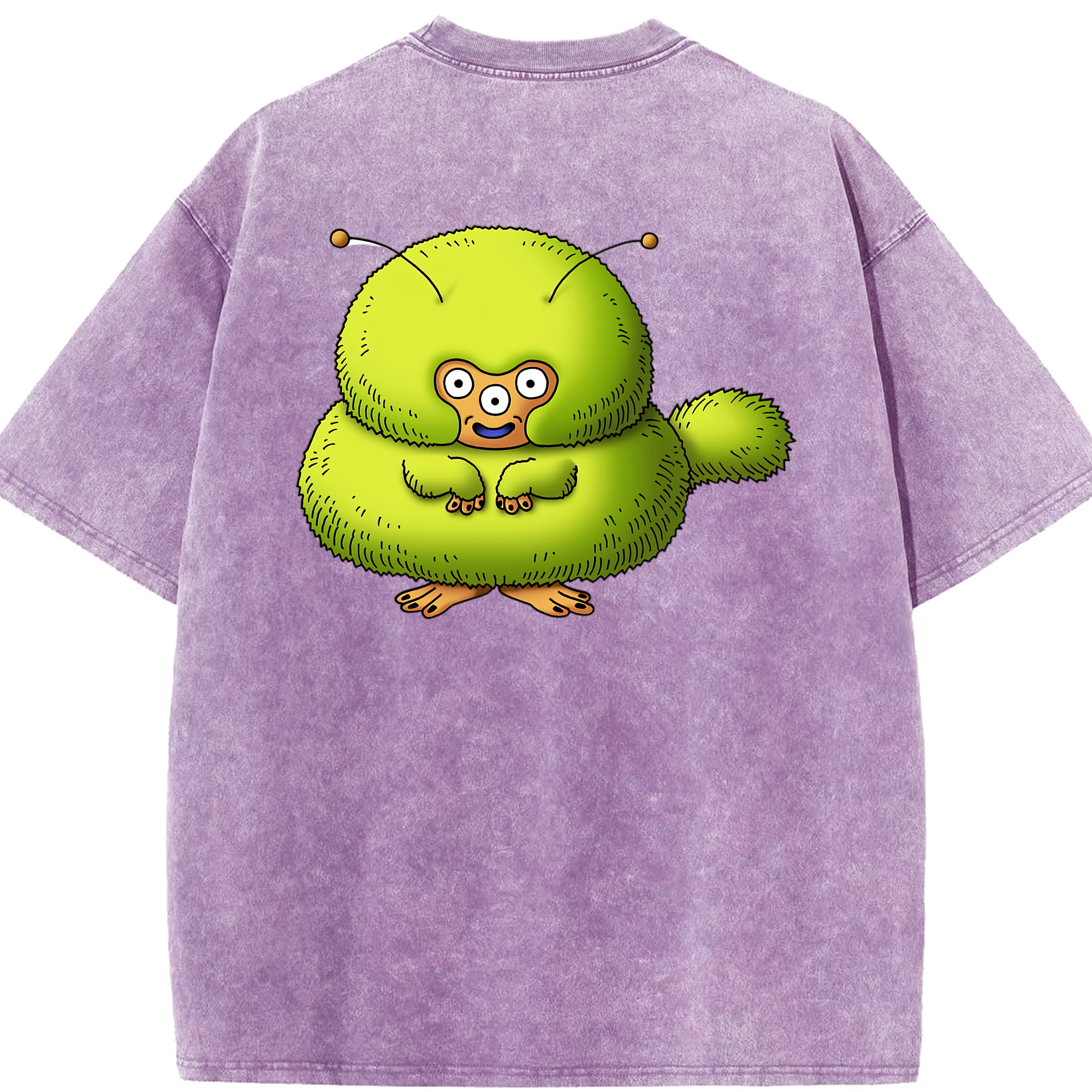 （画像用） ドラゴンクエスト Doragon Kuesuto Dragon Quest 綿100% ヴィンテージ風 半袖Tシャツ（背面プリント）