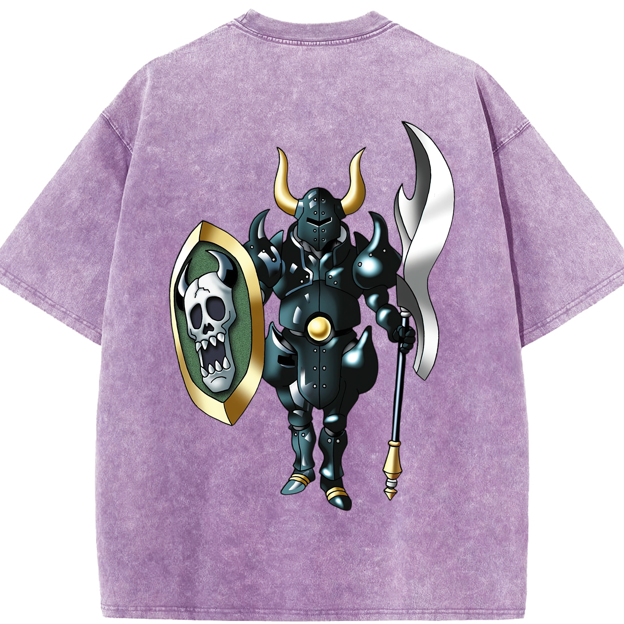 （画像用） ドラゴンクエスト Doragon Kuesuto Dragon Quest 綿100% ヴィンテージ風 半袖Tシャツ（背面プリント）