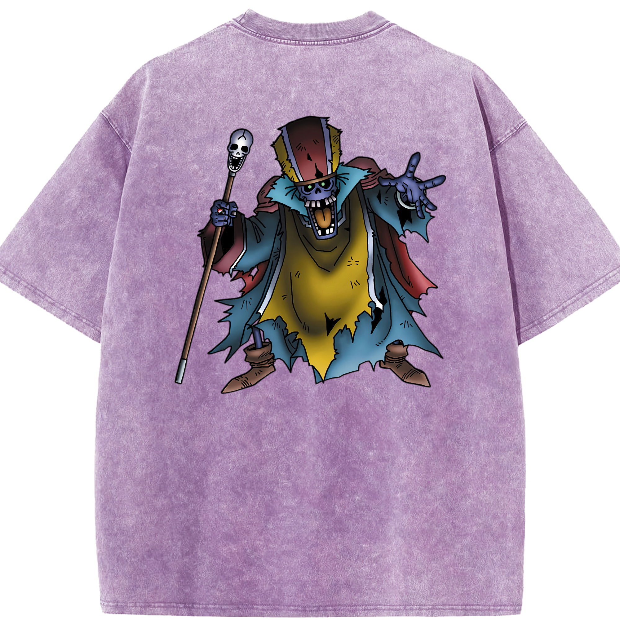 （画像用） ドラゴンクエスト Doragon Kuesuto Dragon Quest 綿100% ヴィンテージ風 半袖Tシャツ（背面プリント）