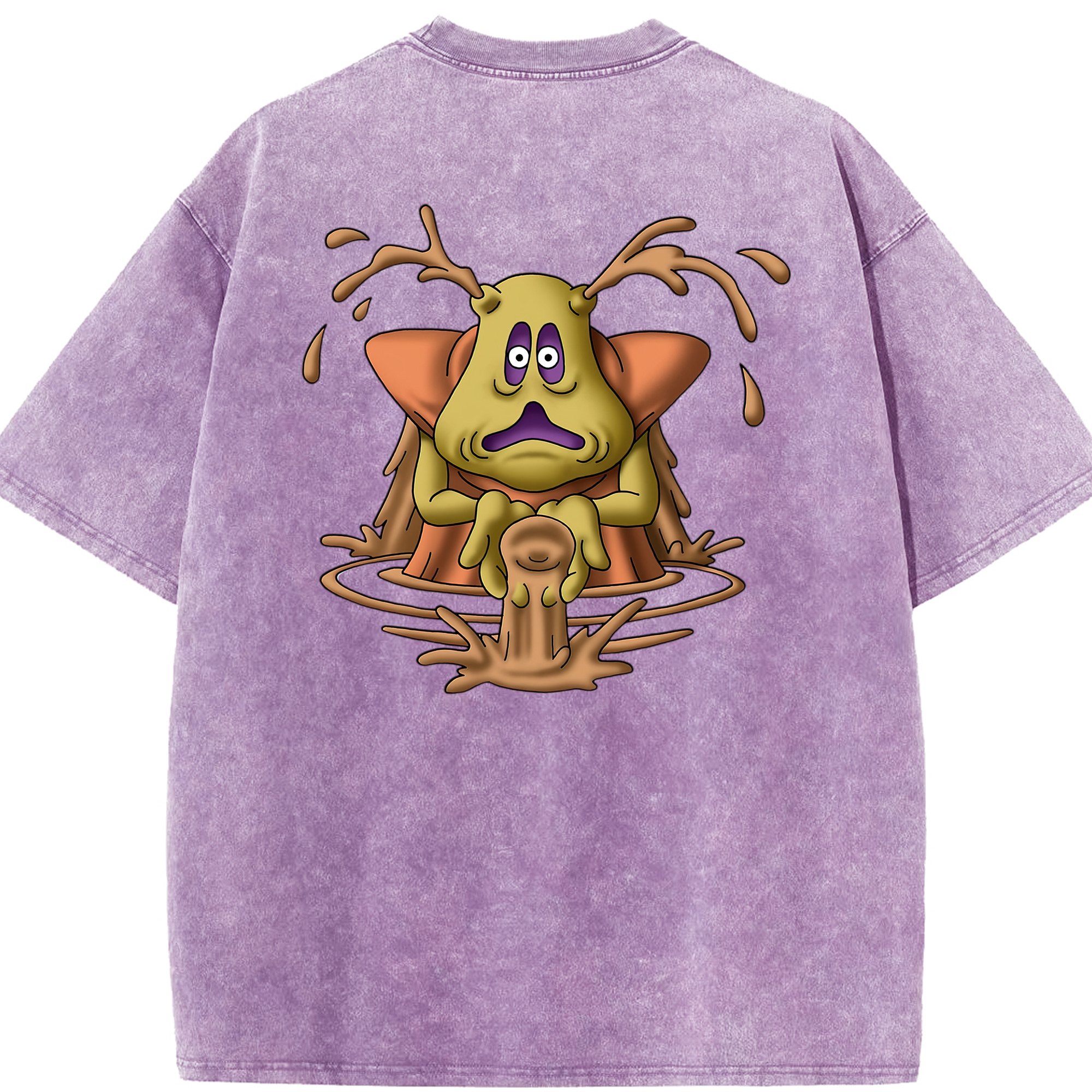 （画像用） ドラゴンクエスト Doragon Kuesuto Dragon Quest 綿100% ヴィンテージ風 半袖Tシャツ（背面プリント）