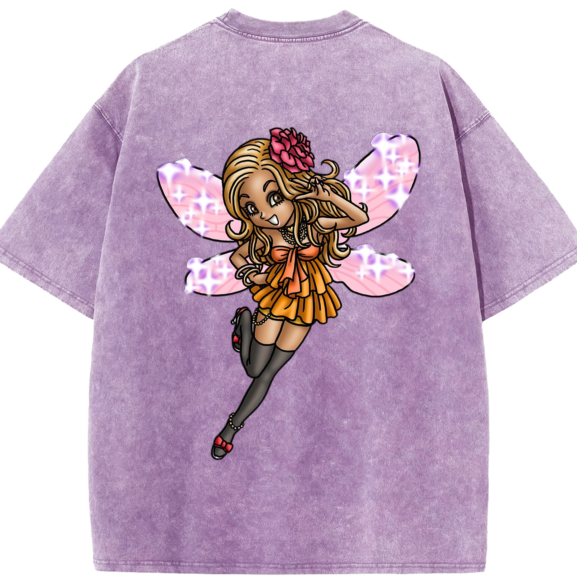 （画像用） ドラゴンクエスト Doragon Kuesuto Dragon Quest 綿100% ヴィンテージ風 半袖Tシャツ（背面プリント）