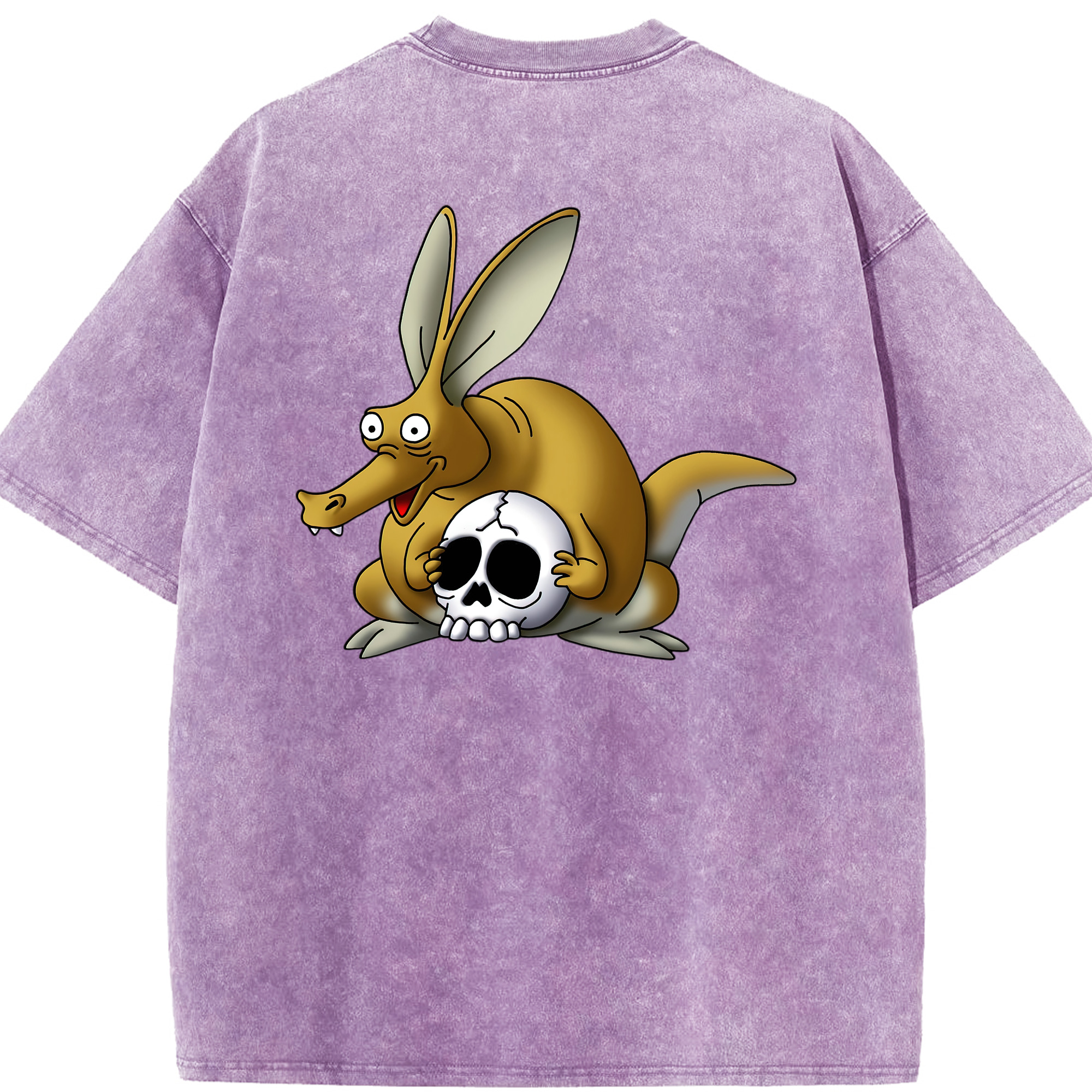 （画像用） ドラゴンクエスト Doragon Kuesuto Dragon Quest 綿100% ヴィンテージ風 半袖Tシャツ（背面プリント）