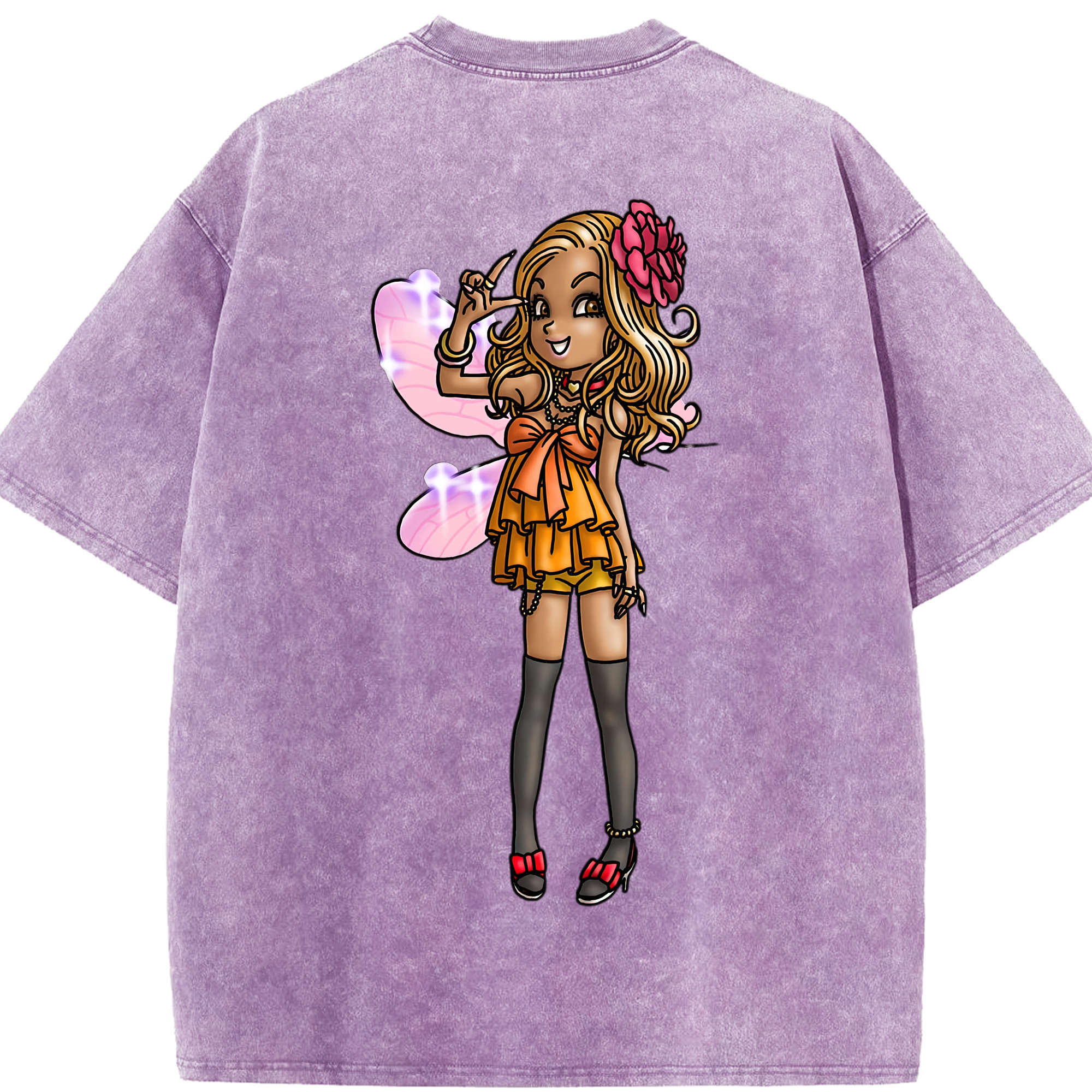 （画像用） ドラゴンクエスト Doragon Kuesuto Dragon Quest 綿100% ヴィンテージ風 半袖Tシャツ（背面プリント）