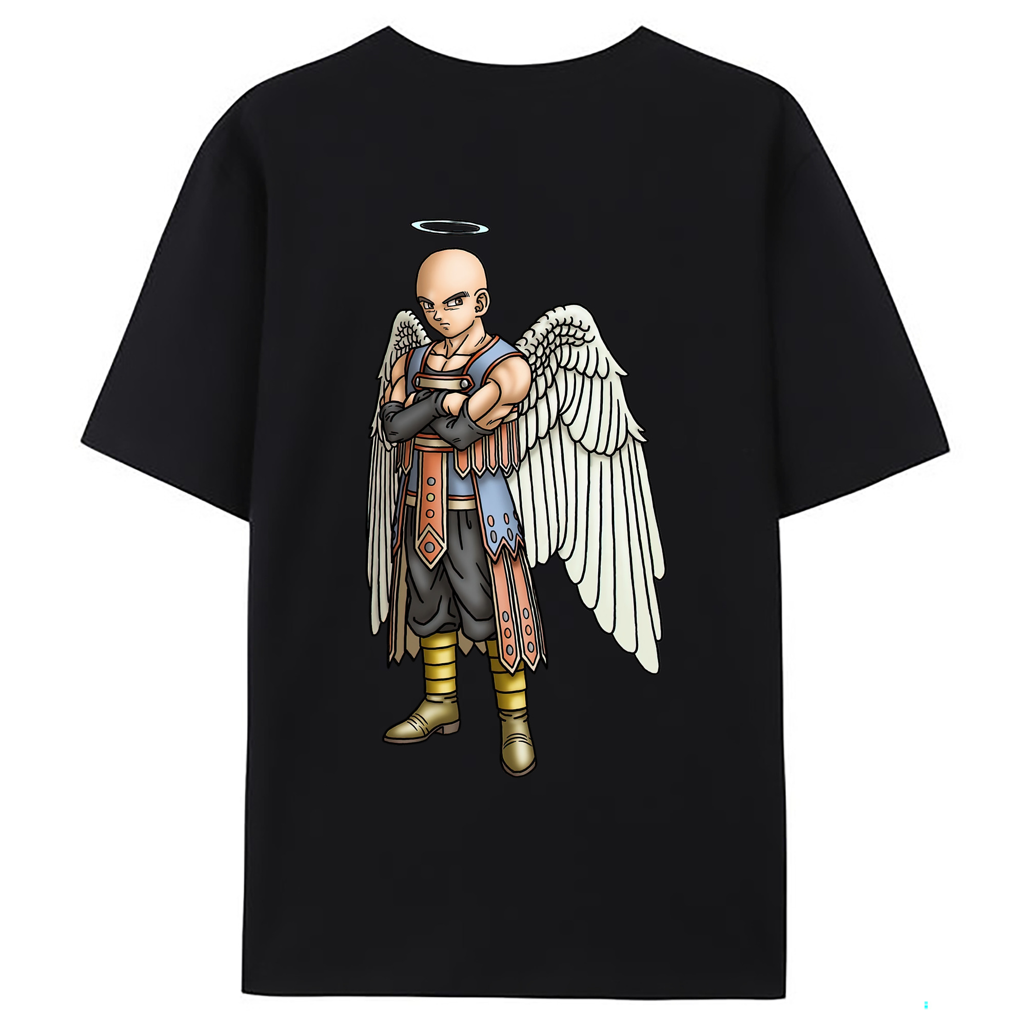 （画像用） ドラゴンクエスト Doragon Kuesuto Dragon Quest 綿100％ メンズ半袖Tシャツ（バックプリント） 通気性