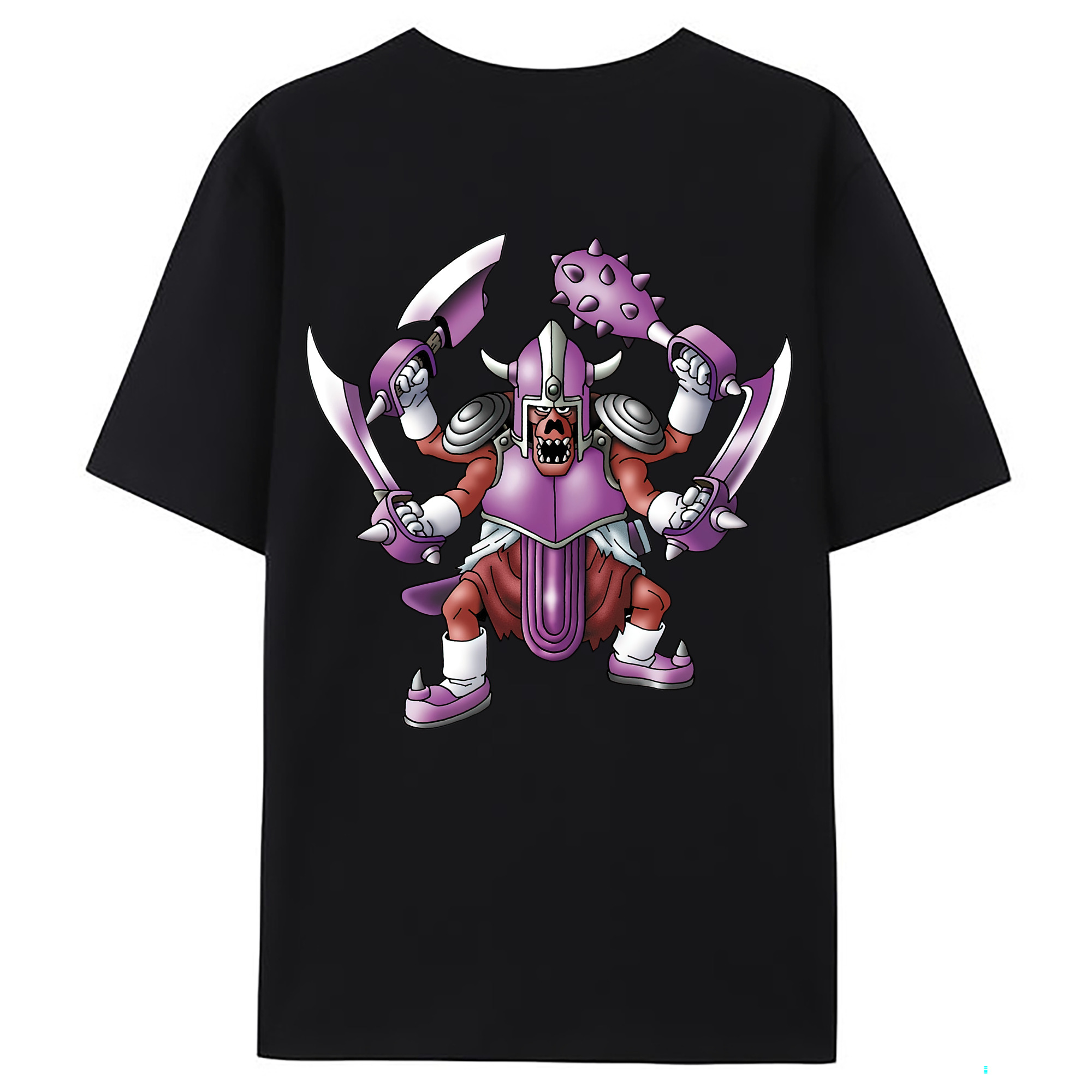 （画像用） ドラゴンクエスト Doragon Kuesuto Dragon Quest 綿100％ メンズ半袖Tシャツ（バックプリント） 通気性