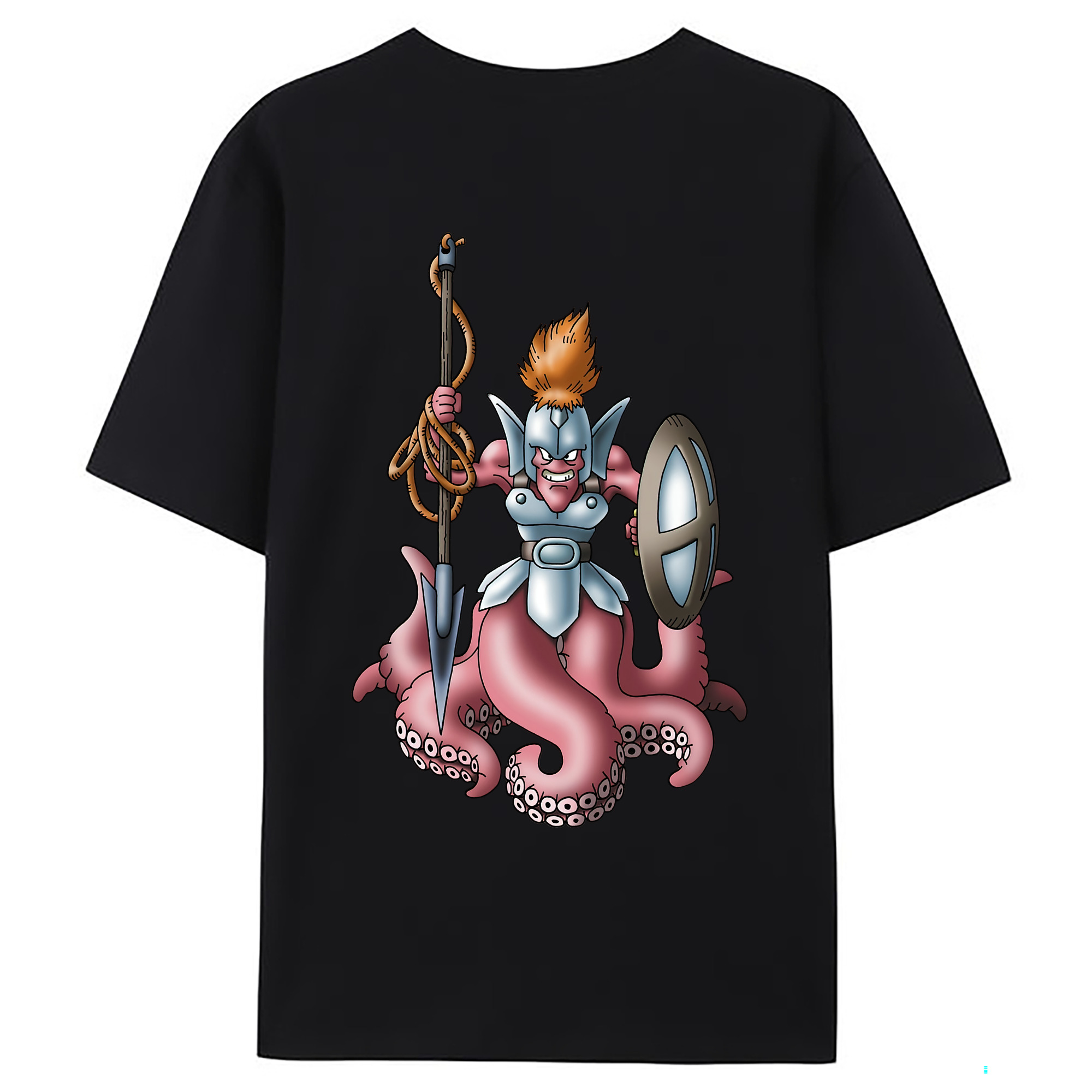 （画像用） ドラゴンクエスト Doragon Kuesuto Dragon Quest 綿100％ メンズ半袖Tシャツ（バックプリント） 通気性