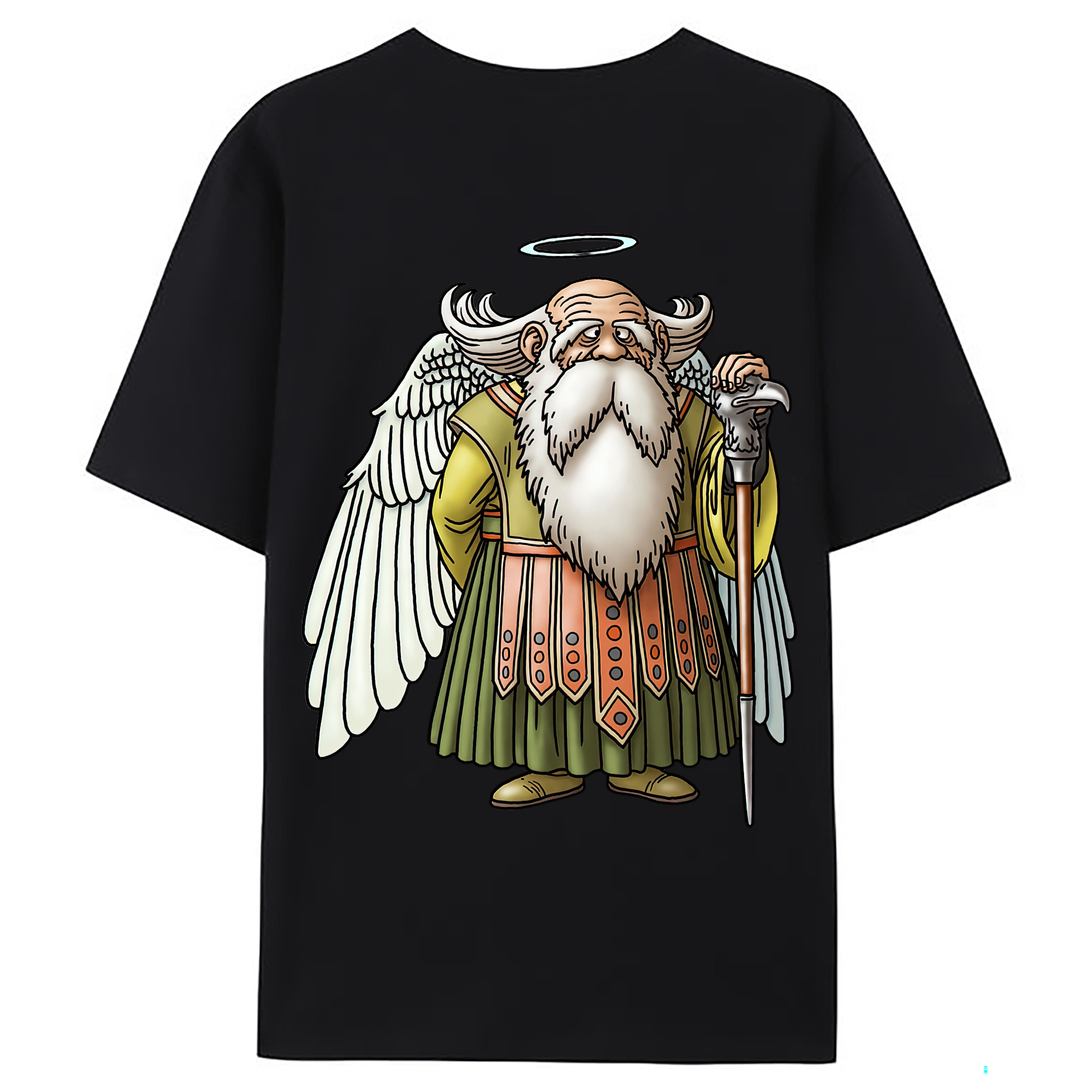 （画像用） ドラゴンクエスト Doragon Kuesuto Dragon Quest 綿100％ メンズ半袖Tシャツ（バックプリント） 通気性