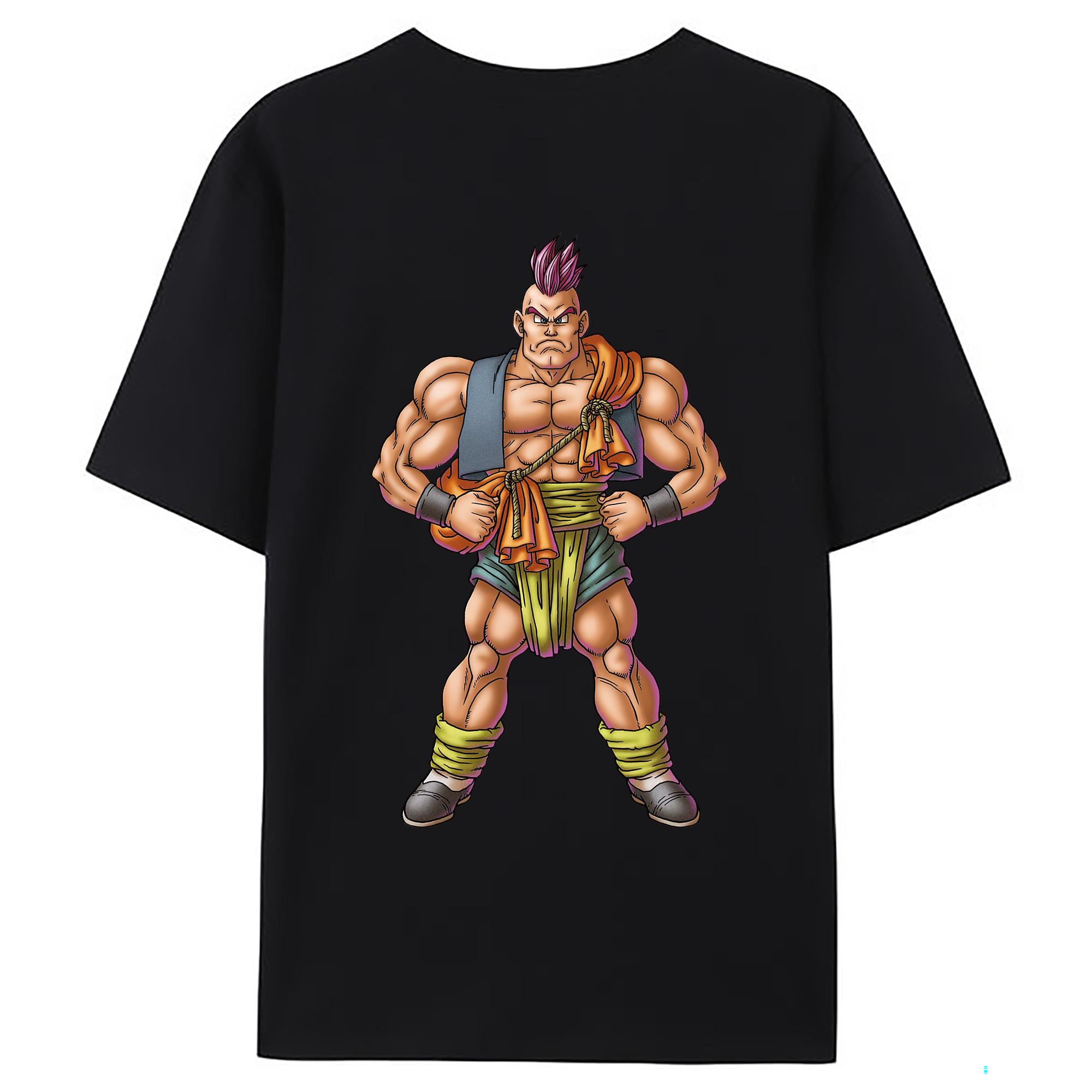 （画像用） ドラゴンクエスト Doragon Kuesuto Dragon Quest 綿100％ メンズ半袖Tシャツ（バックプリント） 通気性