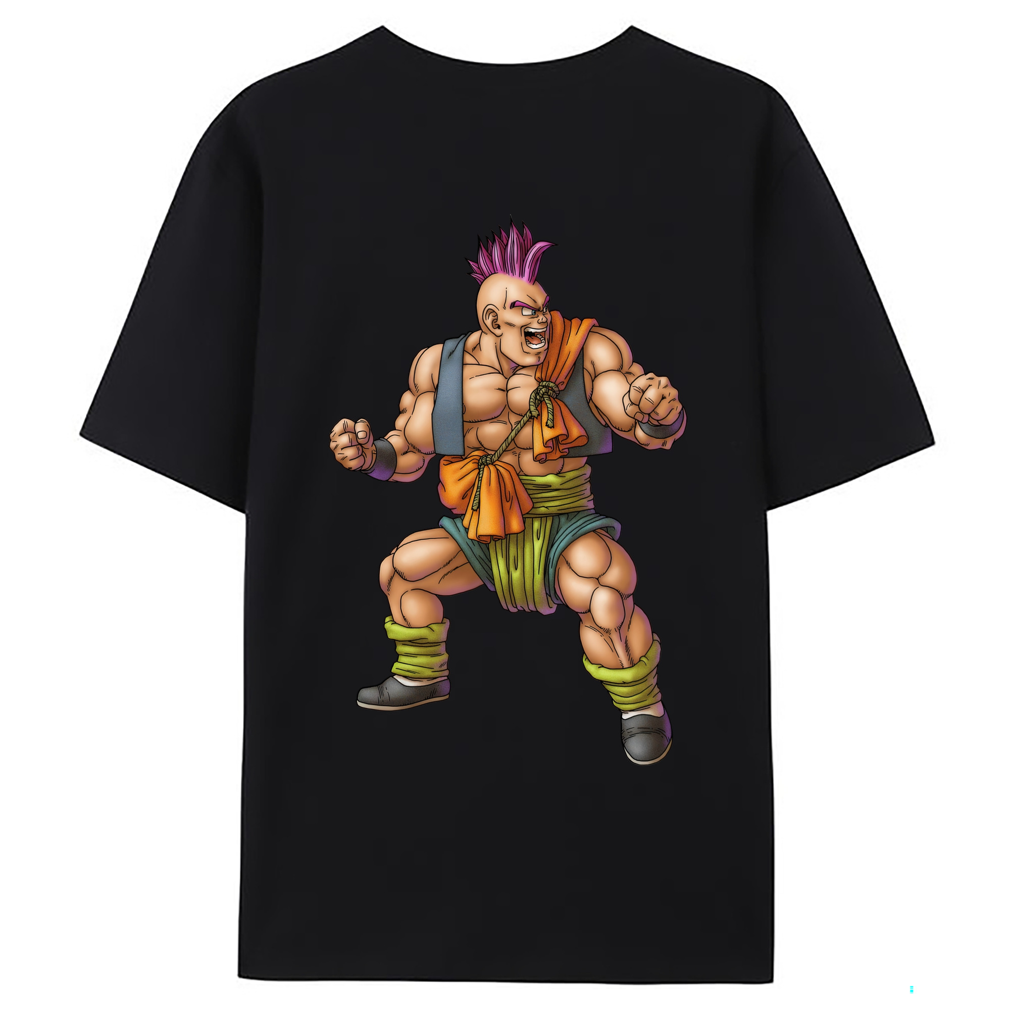 （画像用） ドラゴンクエスト Doragon Kuesuto Dragon Quest 綿100％ メンズ半袖Tシャツ（バックプリント） 通気性