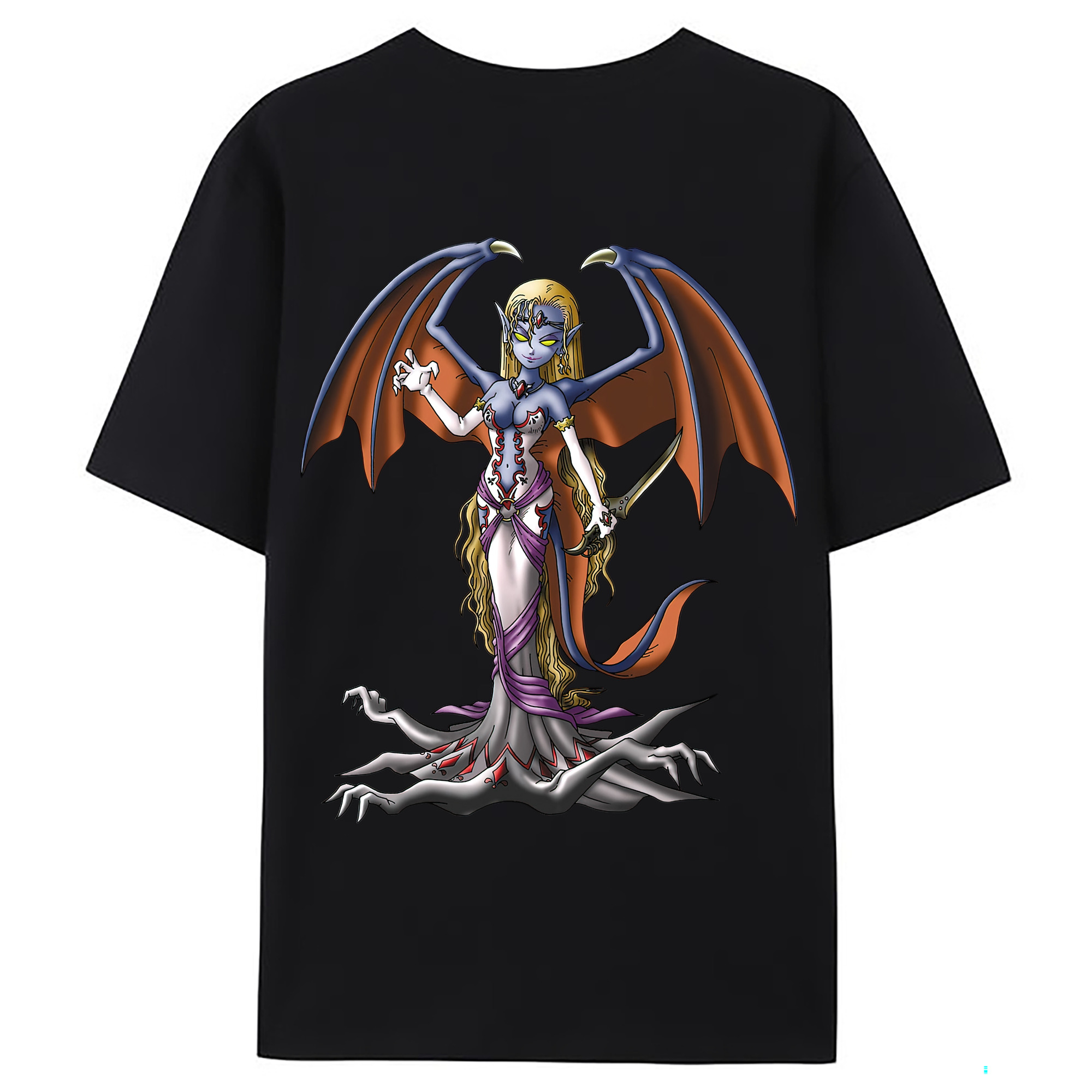 （画像用） ドラゴンクエスト Doragon Kuesuto Dragon Quest 綿100％ メンズ半袖Tシャツ（バックプリント） 通気性