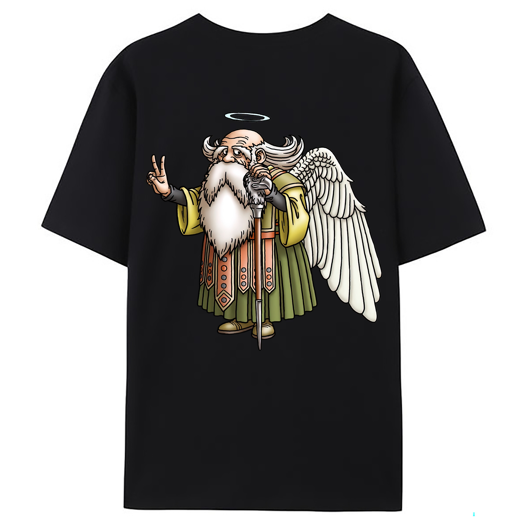 （画像用） ドラゴンクエスト Doragon Kuesuto Dragon Quest 綿100％ メンズ半袖Tシャツ（バックプリント） 通気性