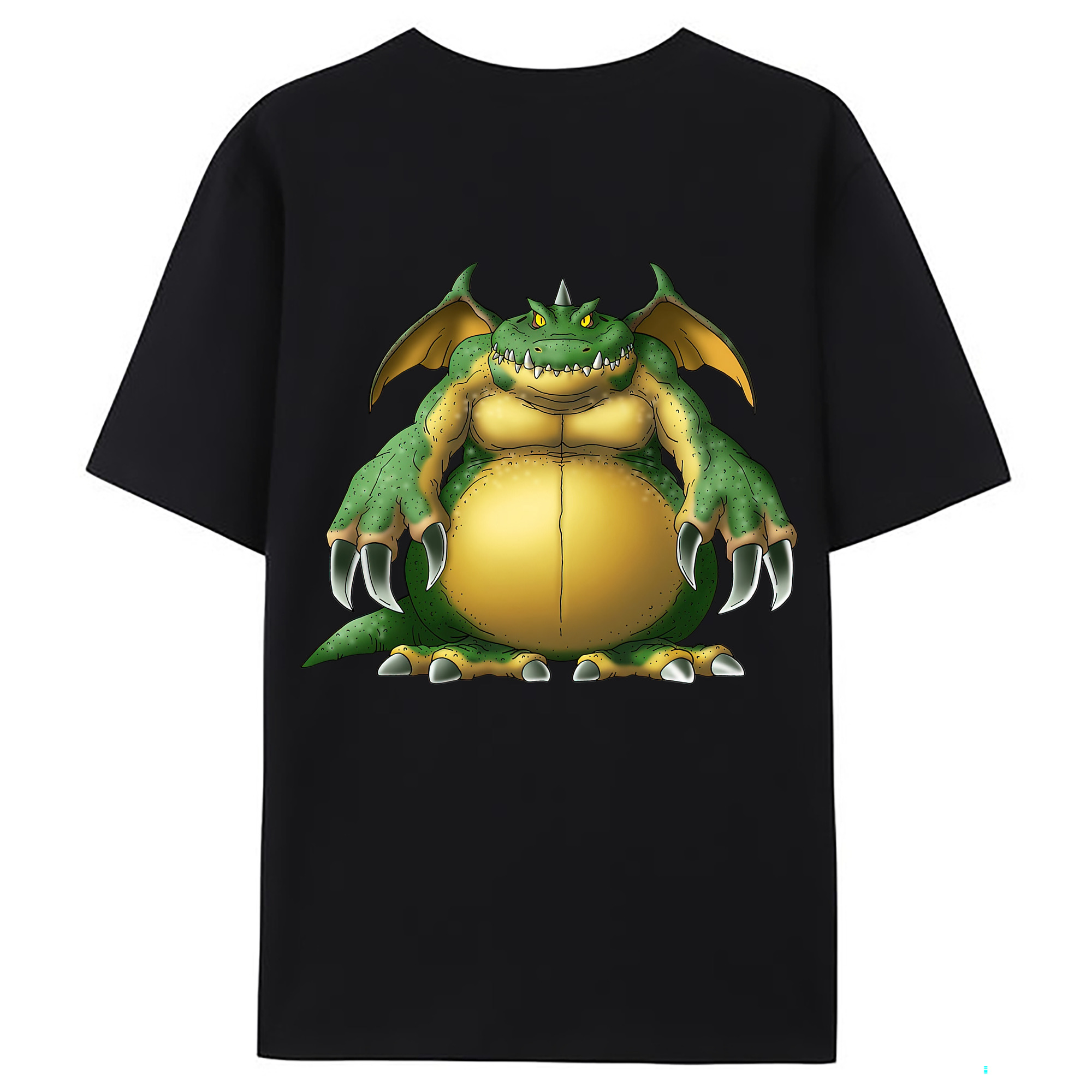 （画像用） ドラゴンクエスト Doragon Kuesuto Dragon Quest 綿100％ メンズ半袖Tシャツ（バックプリント） 通気性