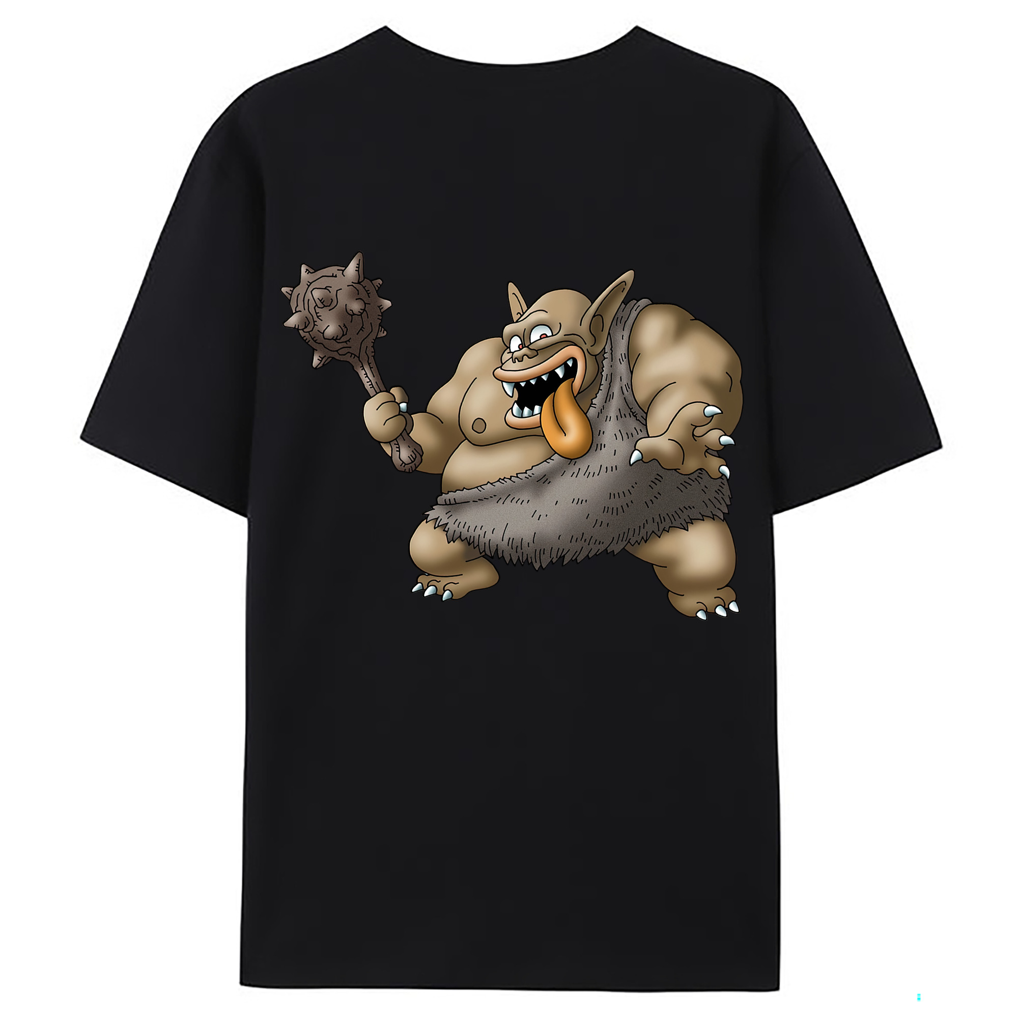 （画像用） ドラゴンクエスト Doragon Kuesuto Dragon Quest 綿100％ メンズ半袖Tシャツ（バックプリント） 通気性