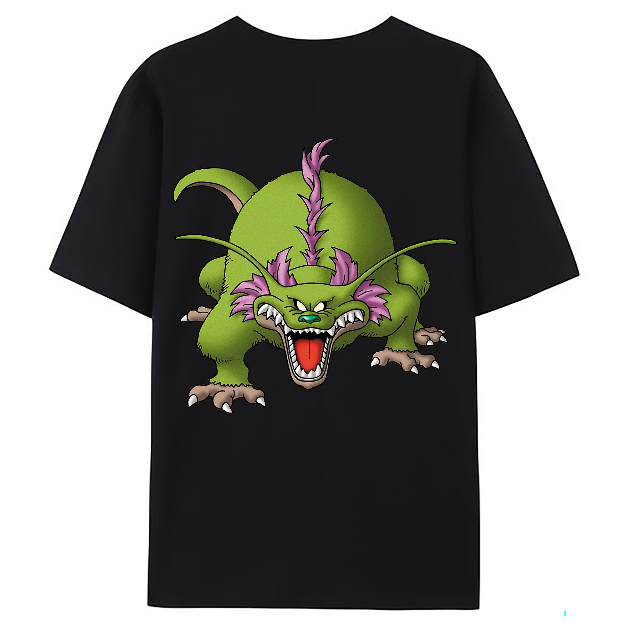 （画像用） ドラゴンクエスト Doragon Kuesuto Dragon Quest 綿100％ メンズ半袖Tシャツ（バックプリント） 通気性