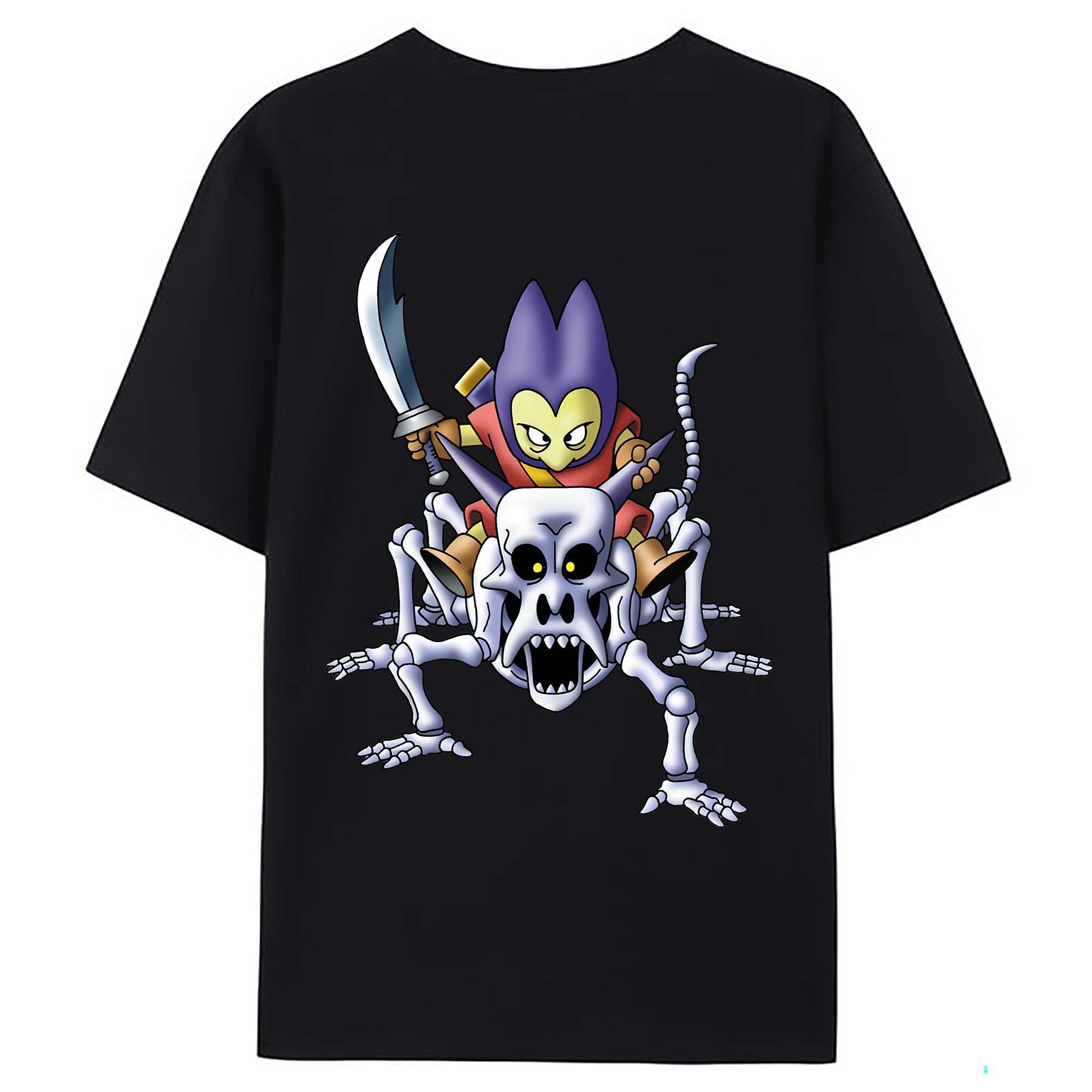 （画像用） ドラゴンクエスト Doragon Kuesuto Dragon Quest 綿100％ メンズ半袖Tシャツ（バックプリント） 通気性