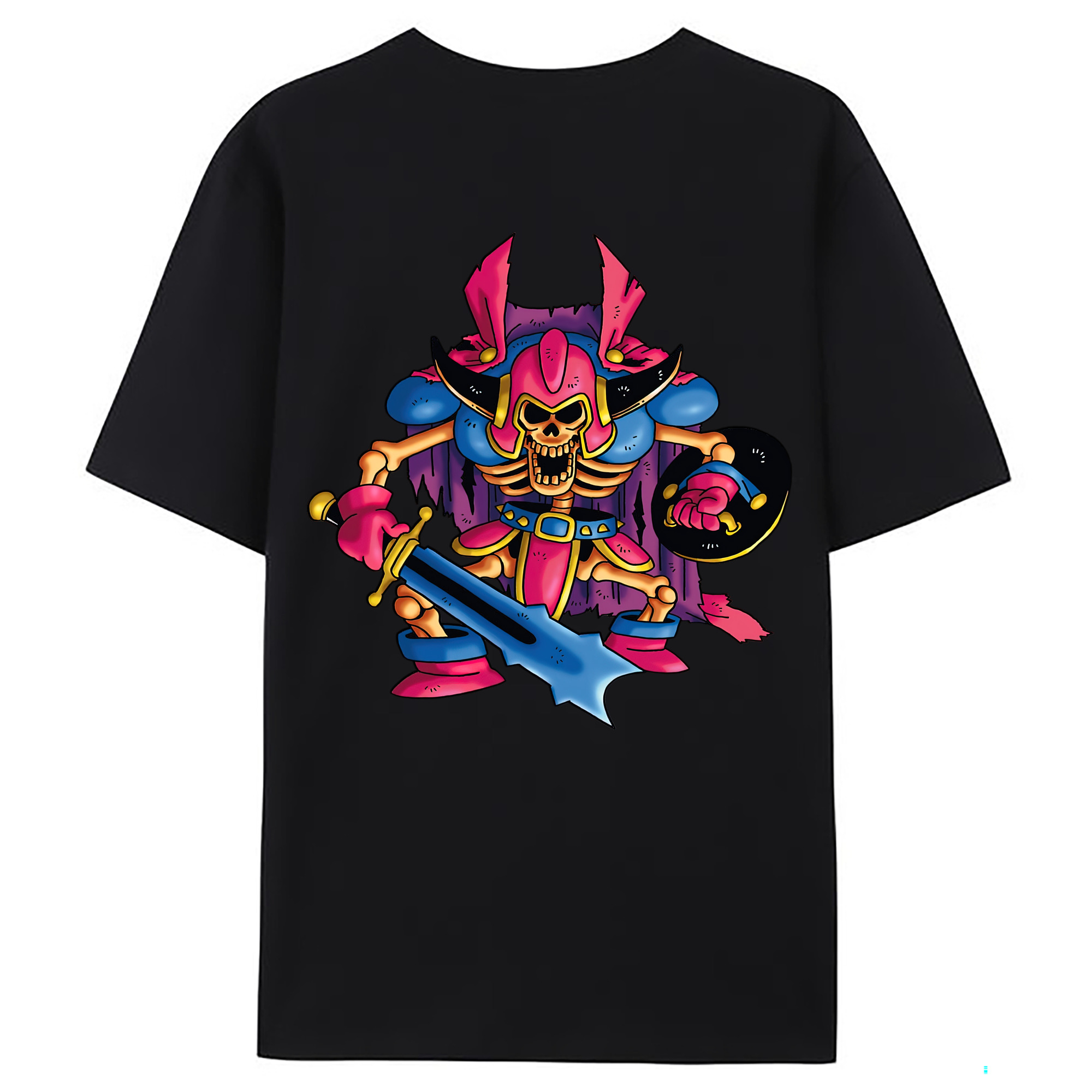 （画像用） ドラゴンクエスト Doragon Kuesuto Dragon Quest 綿100％ メンズ半袖Tシャツ（バックプリント） 通気性