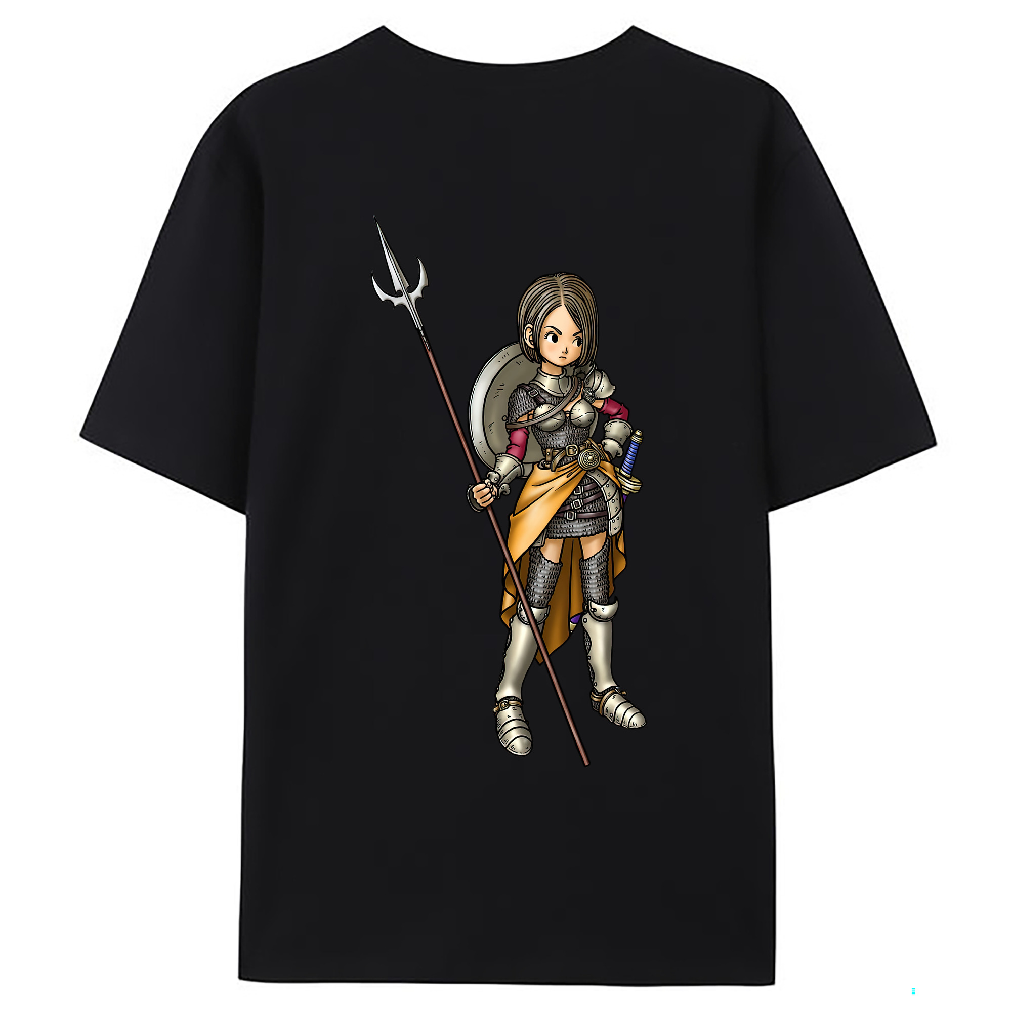 （画像用） ドラゴンクエスト Doragon Kuesuto Dragon Quest 綿100％ メンズ半袖Tシャツ（バックプリント） 通気性