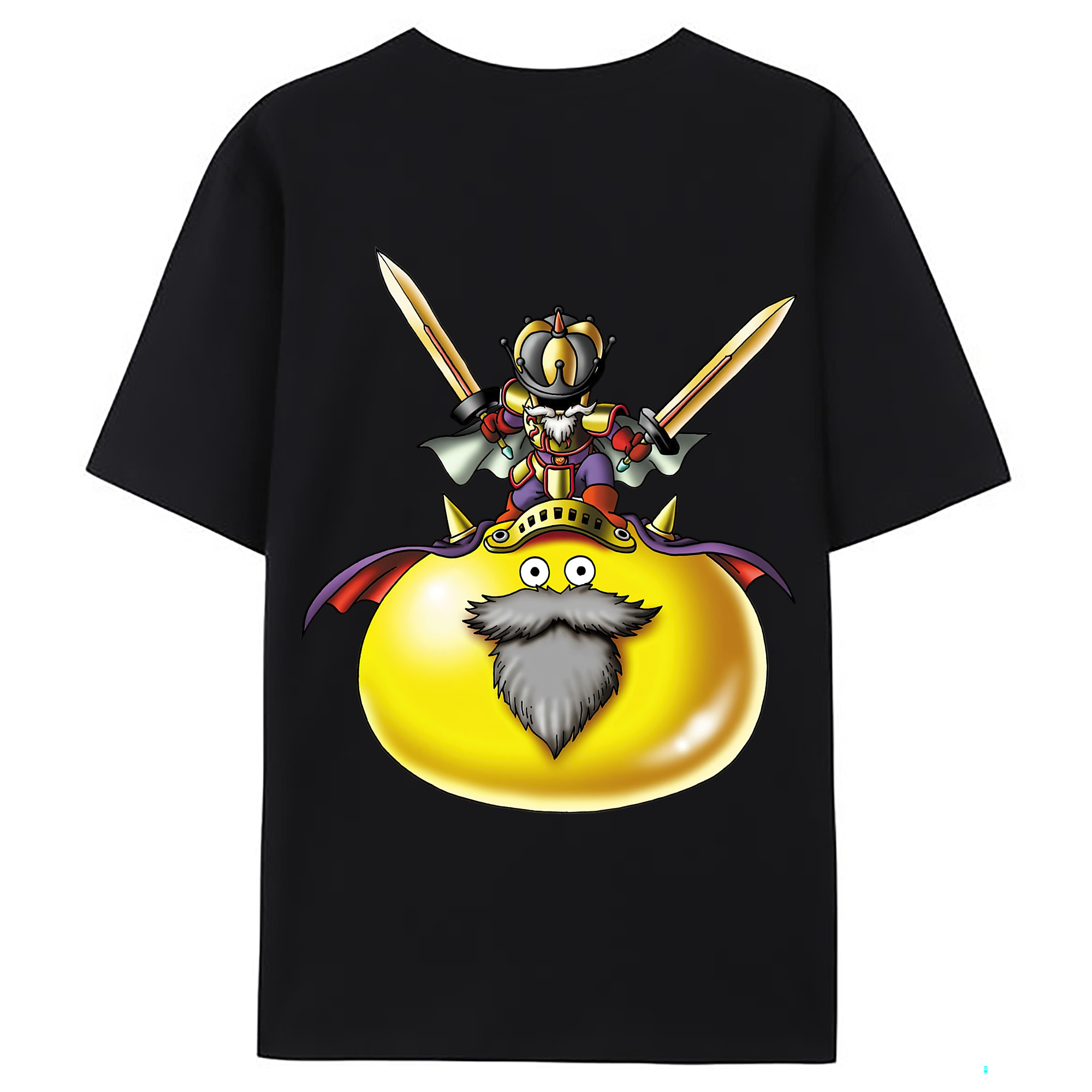 （画像用） ドラゴンクエスト Doragon Kuesuto Dragon Quest 綿100％ メンズ半袖Tシャツ（バックプリント） 通気性