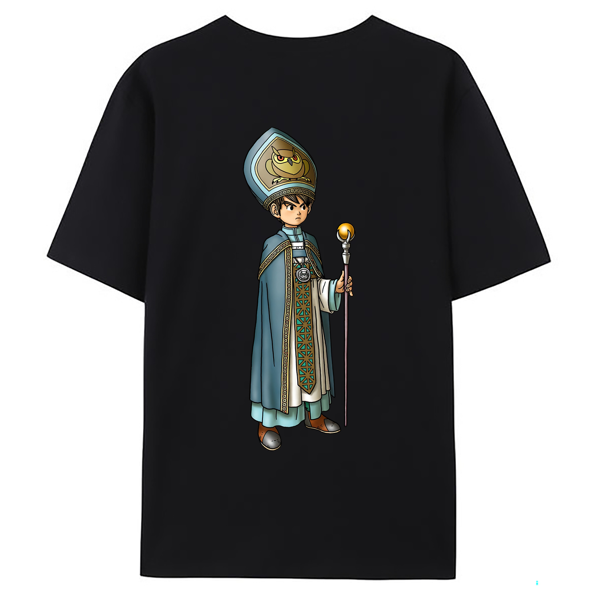 （画像用） ドラゴンクエスト Doragon Kuesuto Dragon Quest 綿100％ メンズ半袖Tシャツ（バックプリント） 通気性