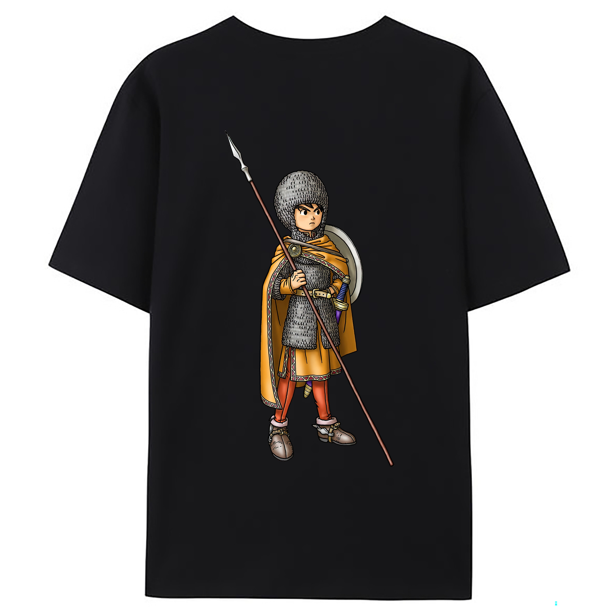 （画像用） ドラゴンクエスト Doragon Kuesuto Dragon Quest 綿100％ メンズ半袖Tシャツ（バックプリント） 通気性