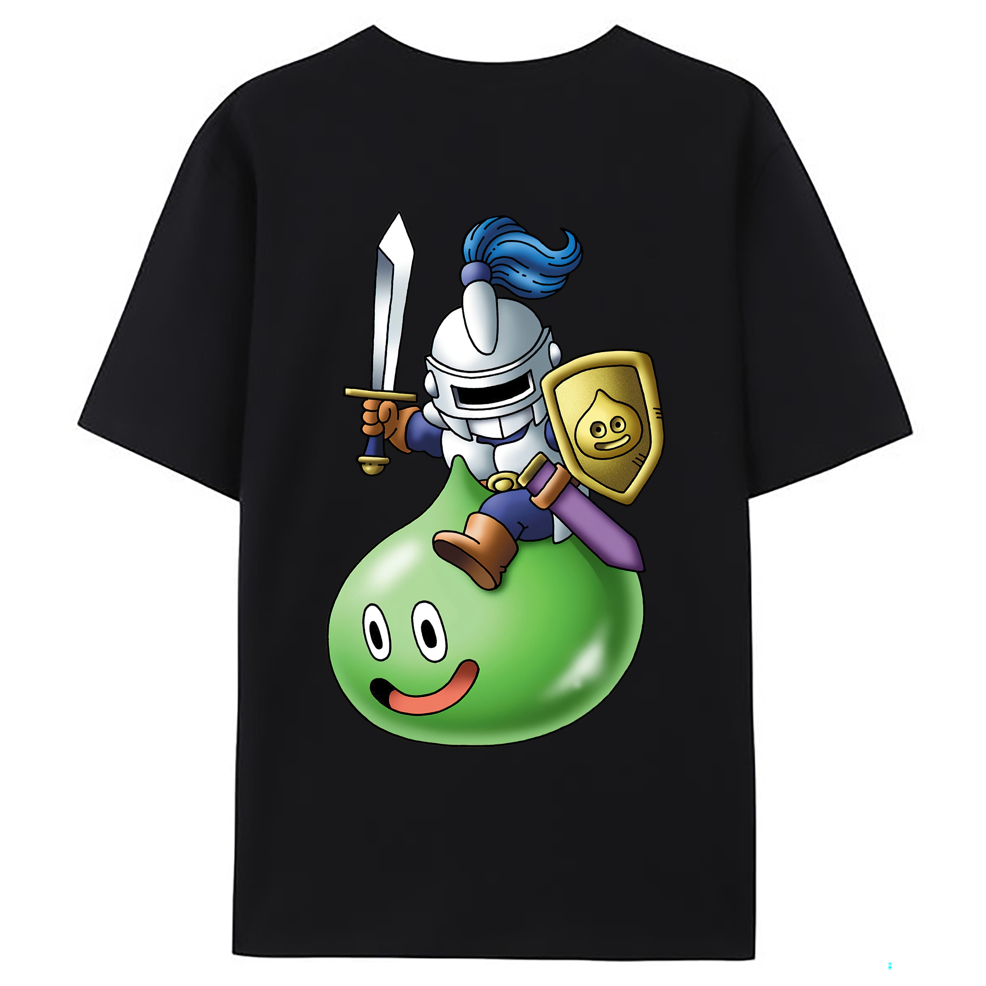 （画像用） ドラゴンクエスト Doragon Kuesuto Dragon Quest 綿100％ メンズ半袖Tシャツ（バックプリント） 通気性