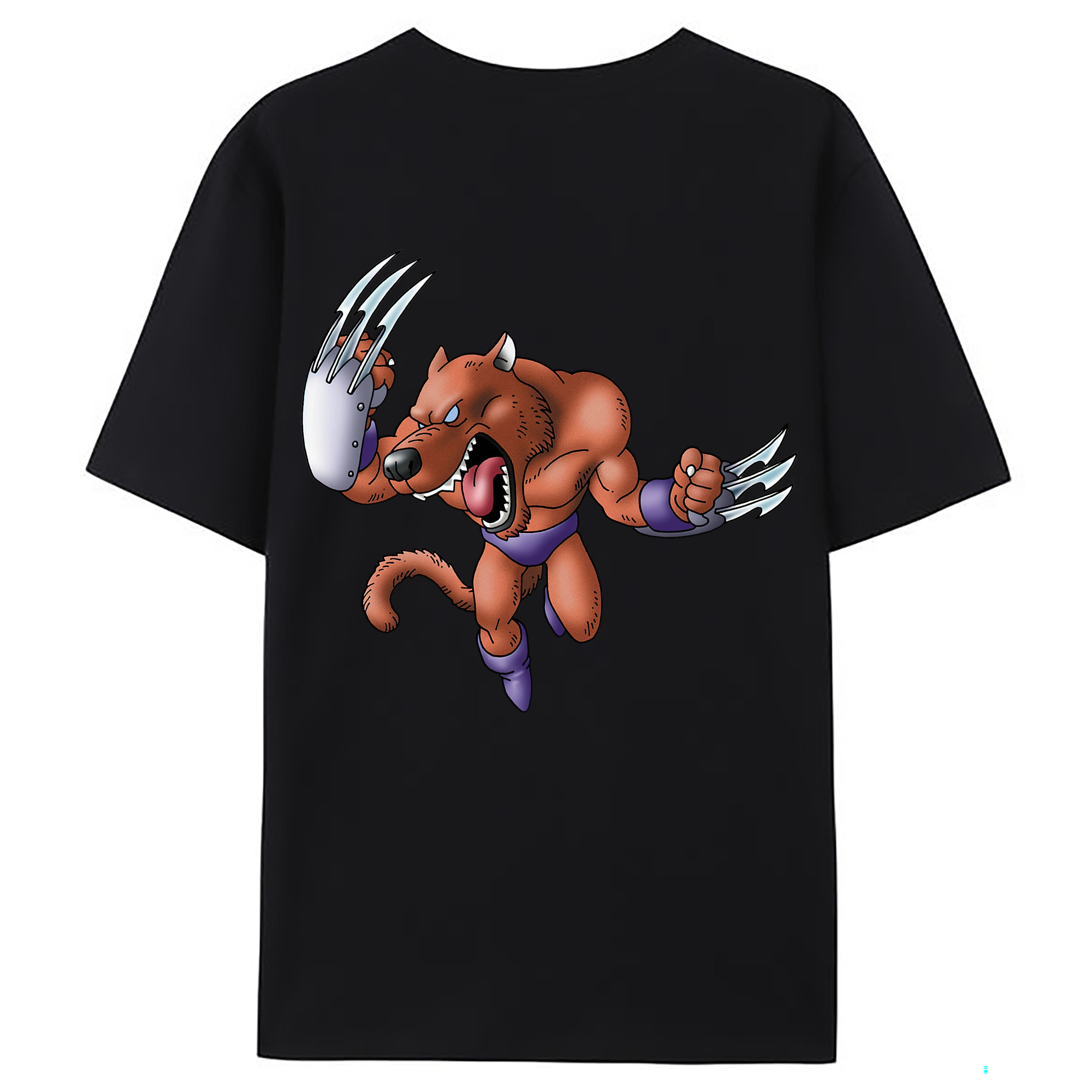 （画像用） ドラゴンクエスト Doragon Kuesuto Dragon Quest 綿100％ メンズ半袖Tシャツ（バックプリント） 通気性