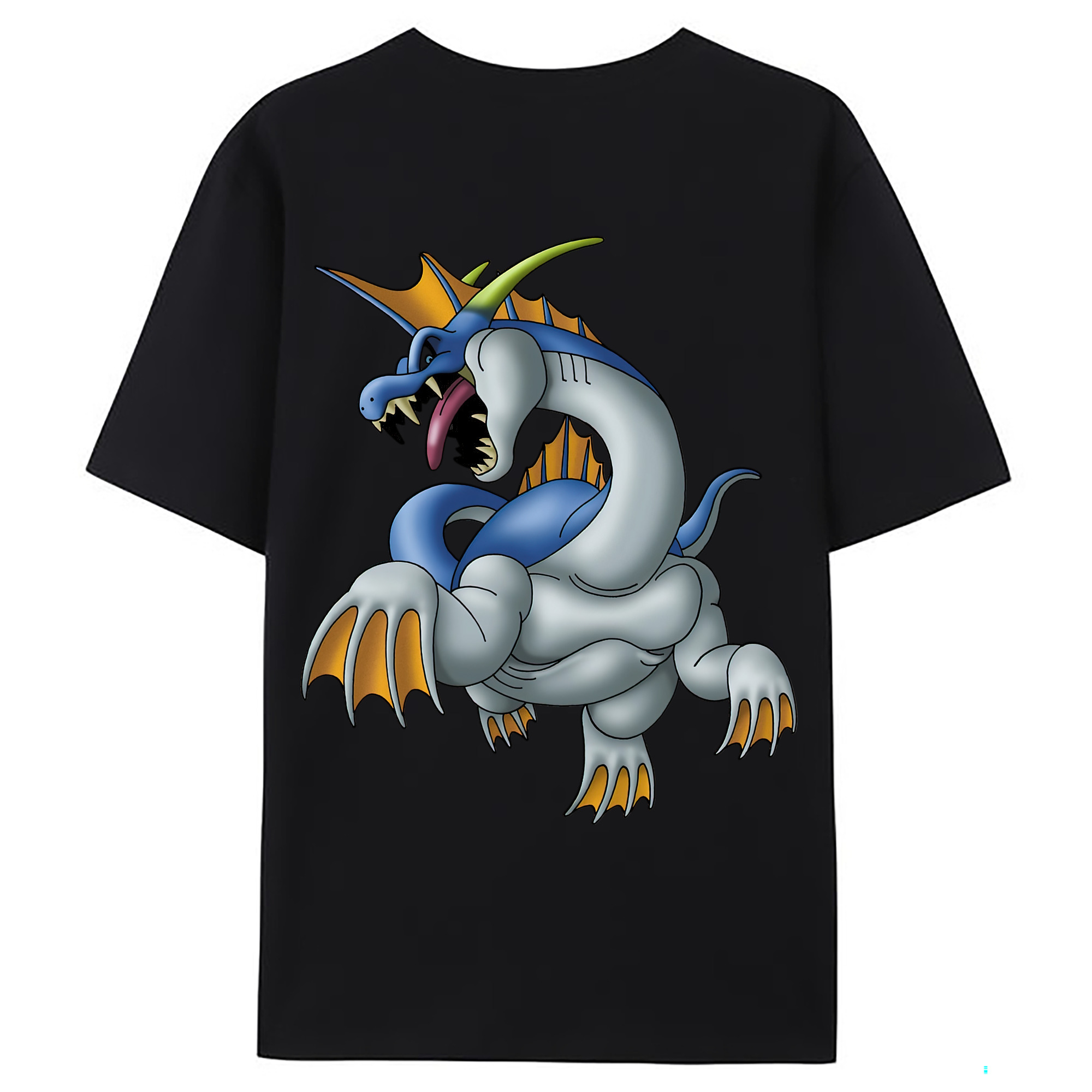 （画像用） ドラゴンクエスト Doragon Kuesuto Dragon Quest 綿100％ メンズ半袖Tシャツ（バックプリント） 通気性