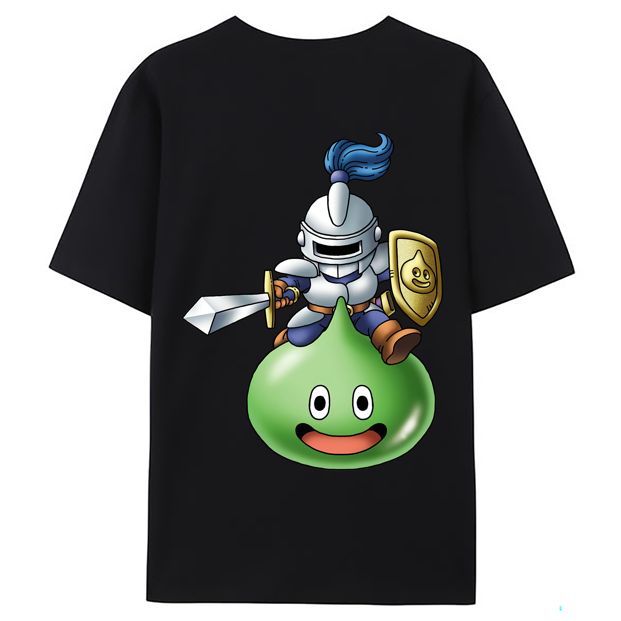 （画像用） ドラゴンクエスト Doragon Kuesuto Dragon Quest 綿100％ メンズ半袖Tシャツ（バックプリント） 通気性